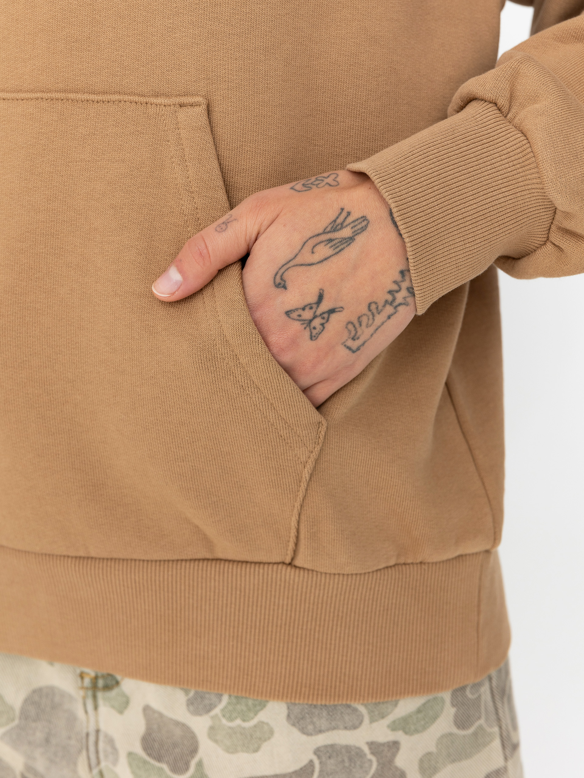 Mikina s kapucí Carhartt WIP Casey HD Wmn (peanut/silver)