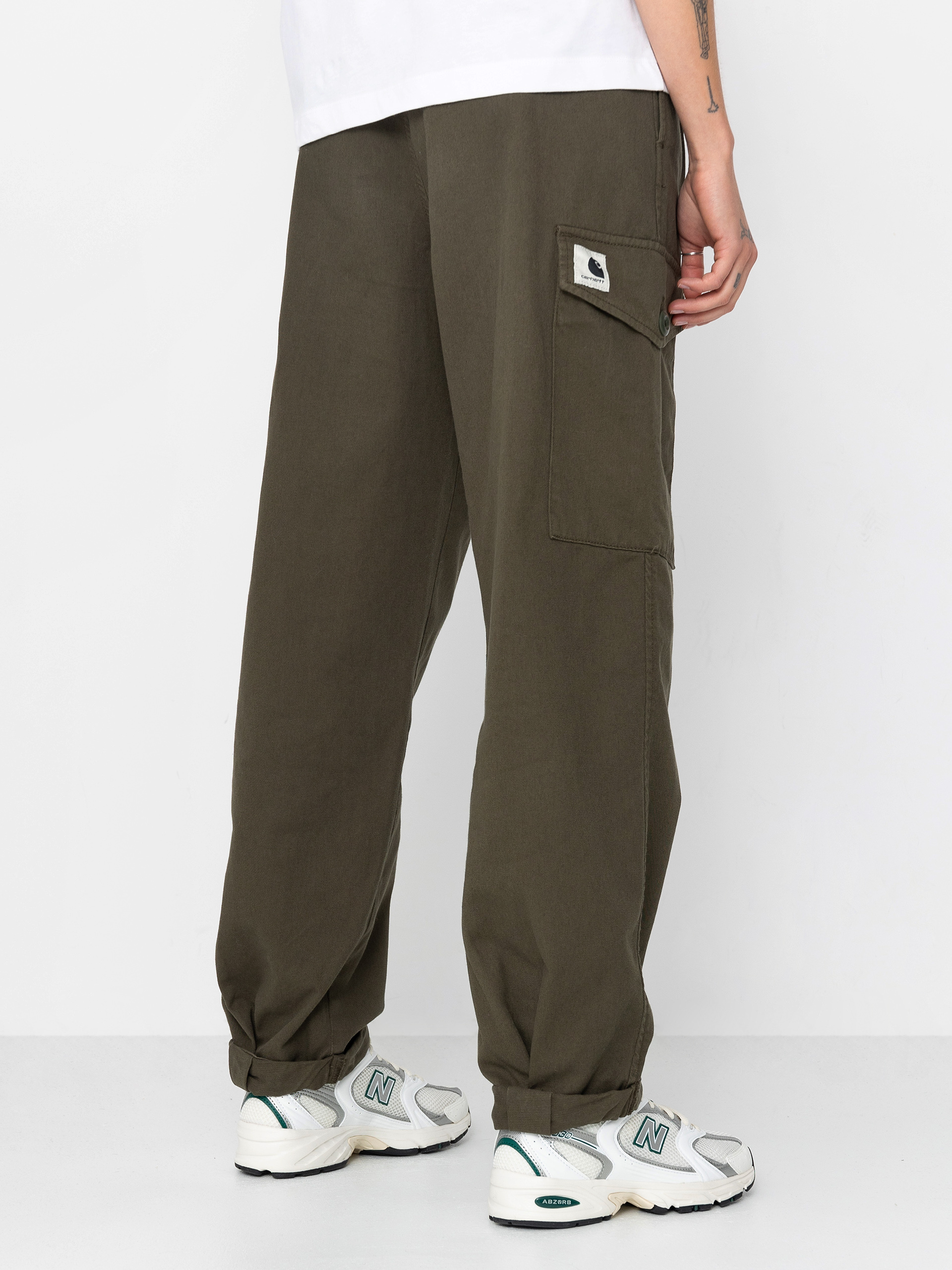 Kalhoty Carhartt WIP Collins Wmn (office green)