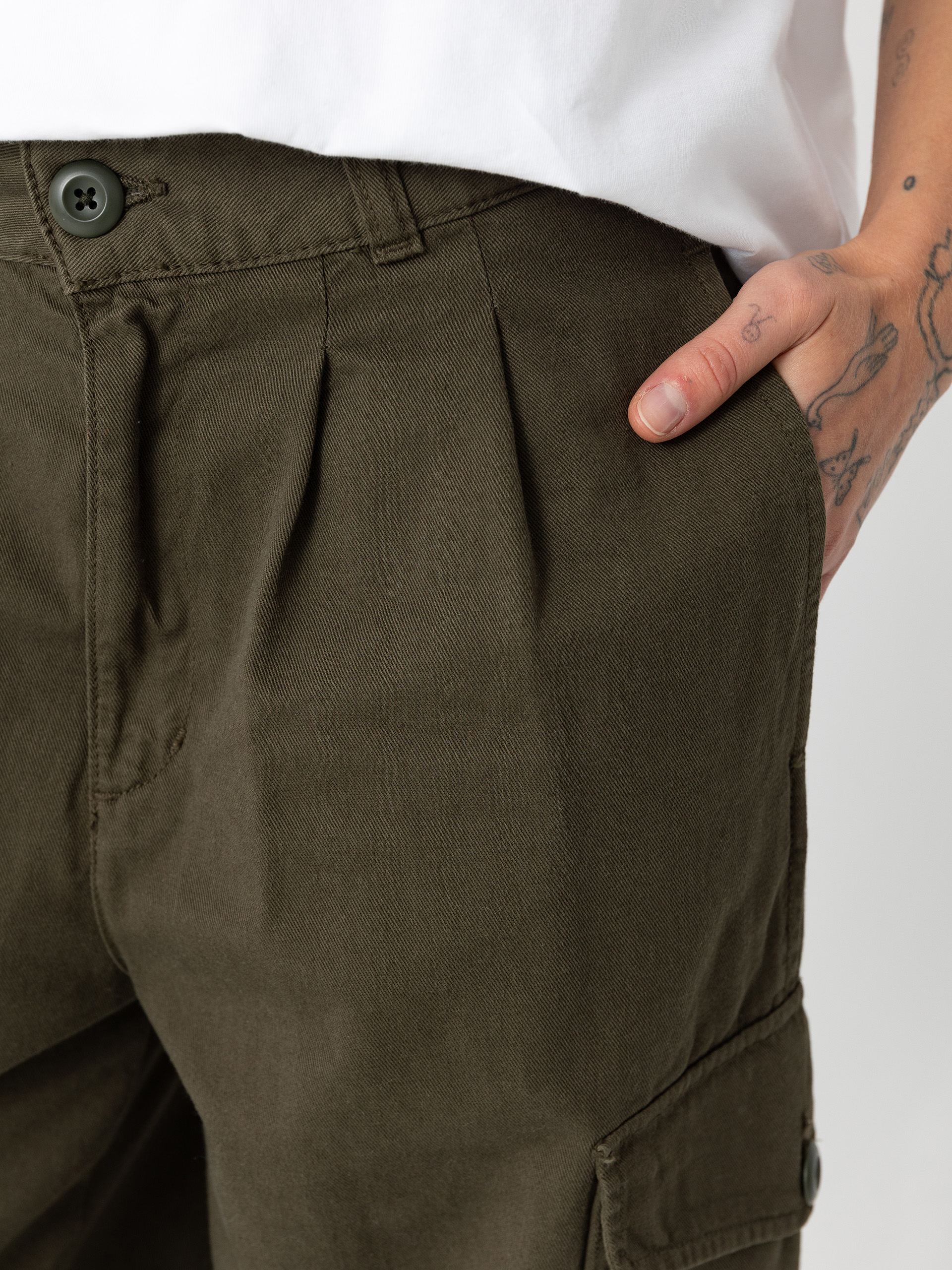 Kalhoty Carhartt WIP Collins Wmn (office green)