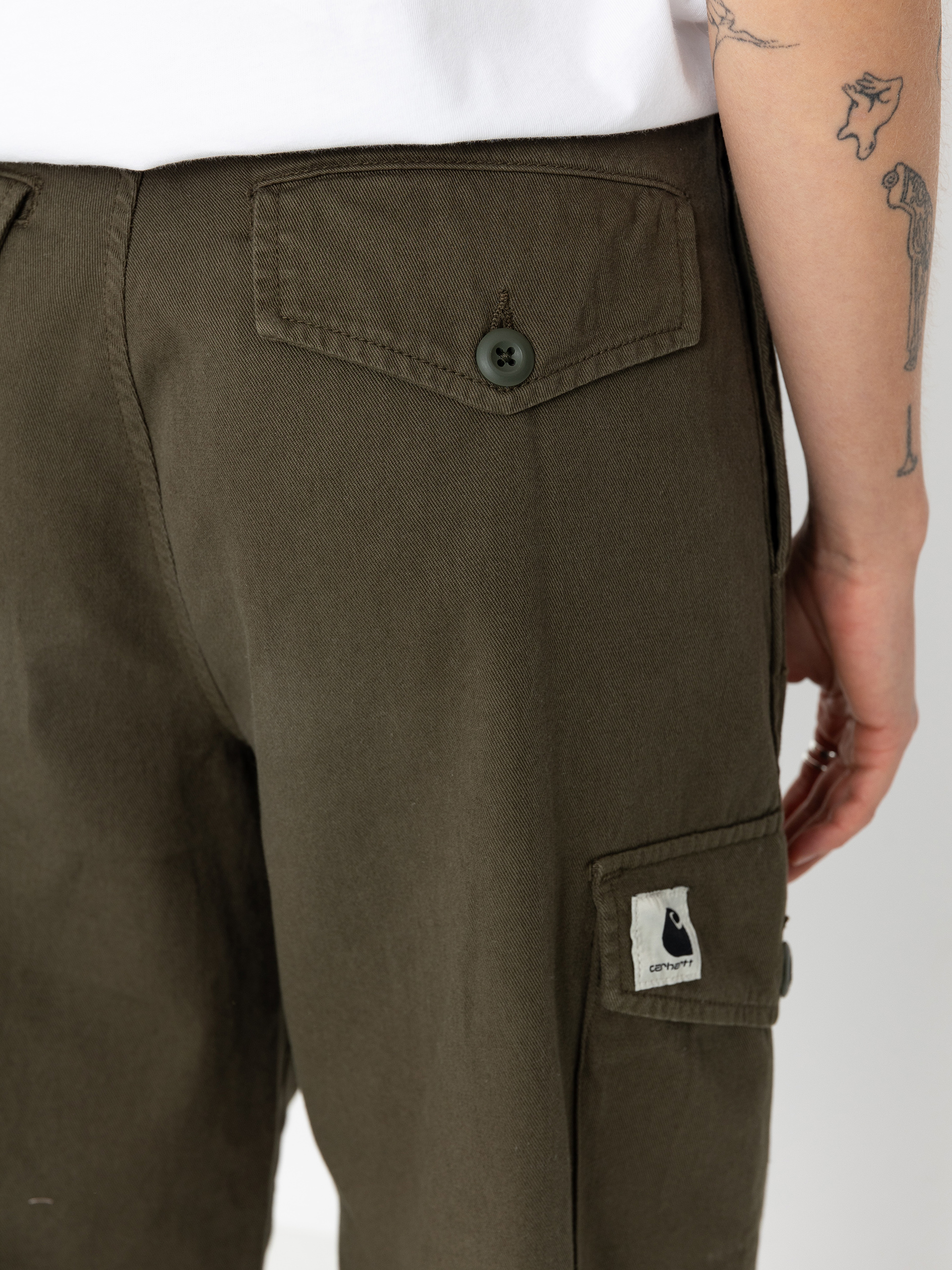 Kalhoty Carhartt WIP Collins Wmn (office green)
