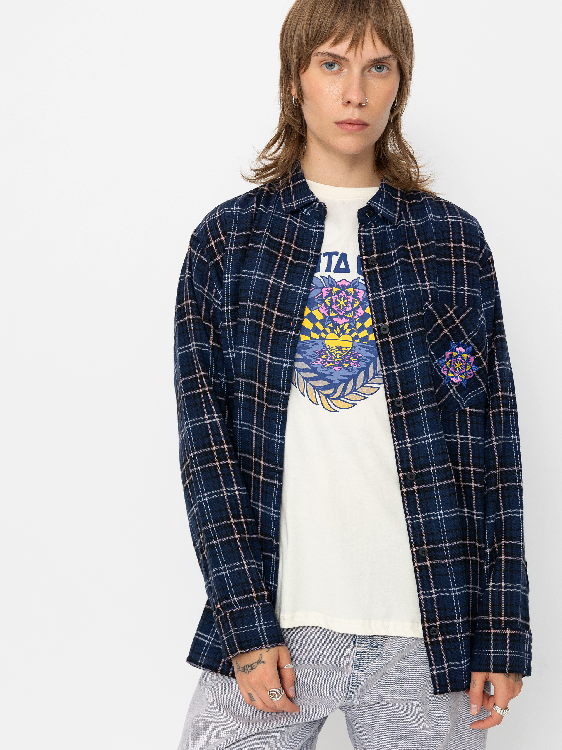 Sukně Santa Cruz Portland Wmn (blue check)