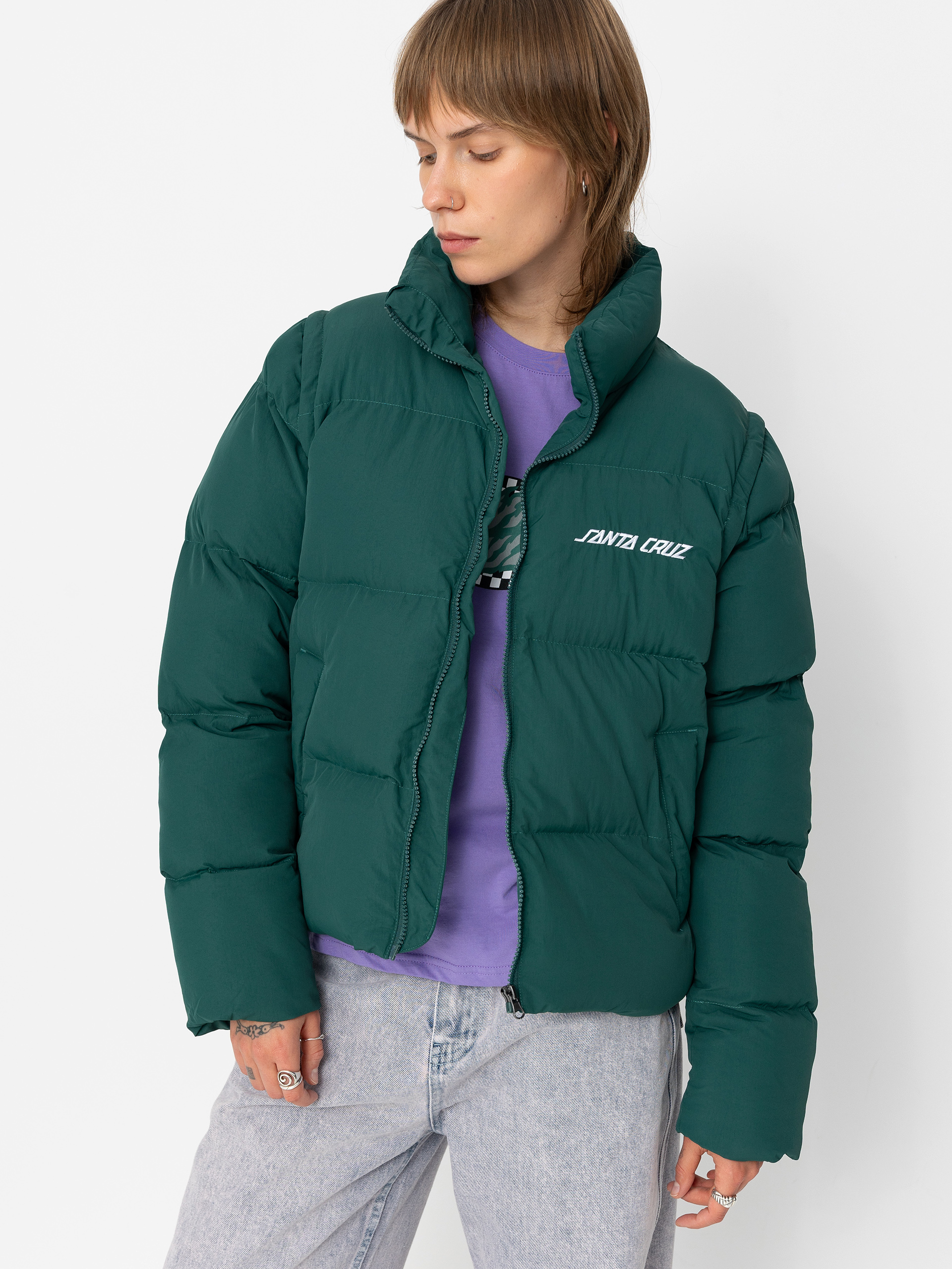Bunda Santa Cruz Strip 2 In 1 Quilted Wmn (emerald)