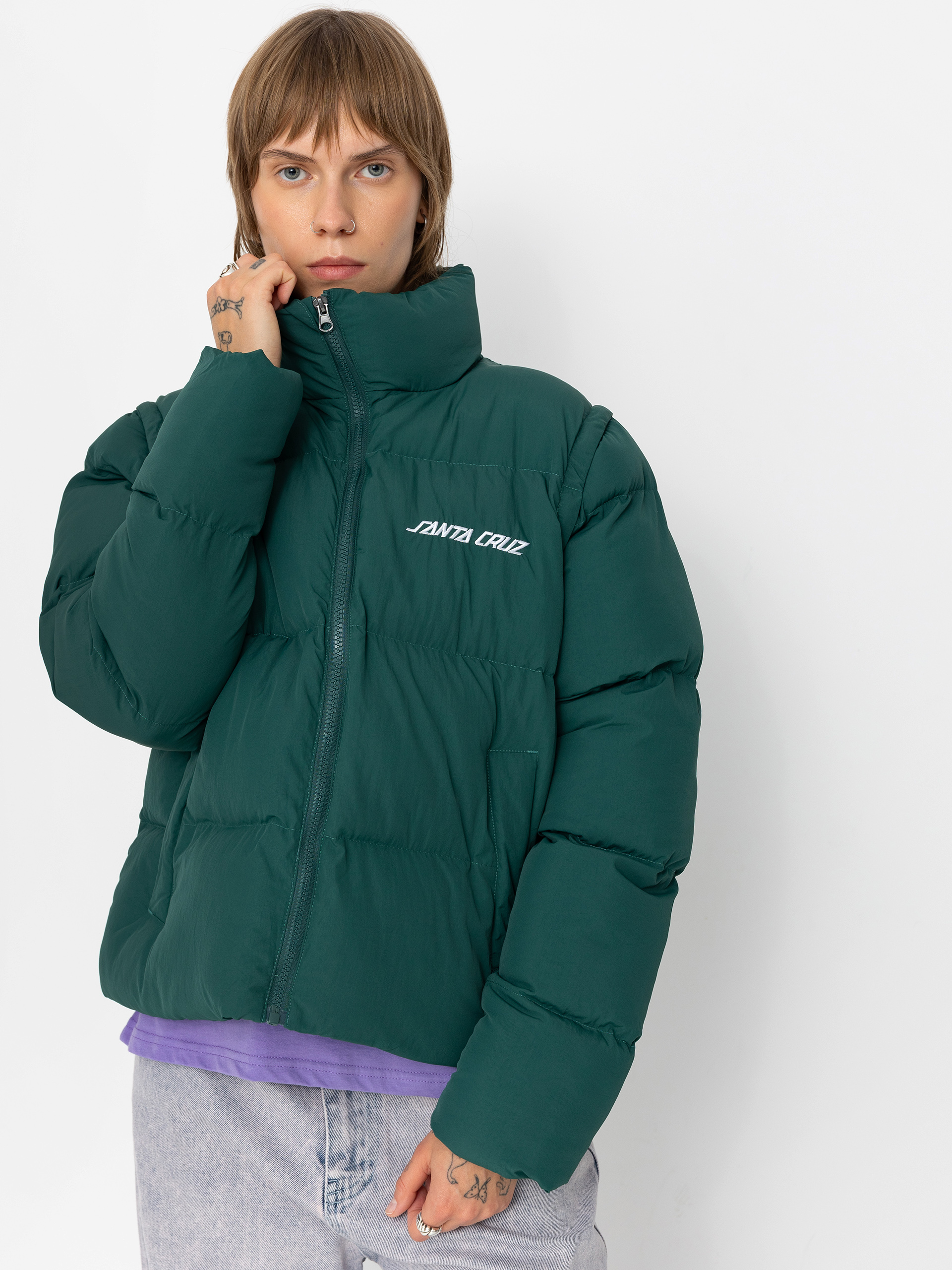 Bunda Santa Cruz Strip 2 In 1 Quilted Wmn (emerald)