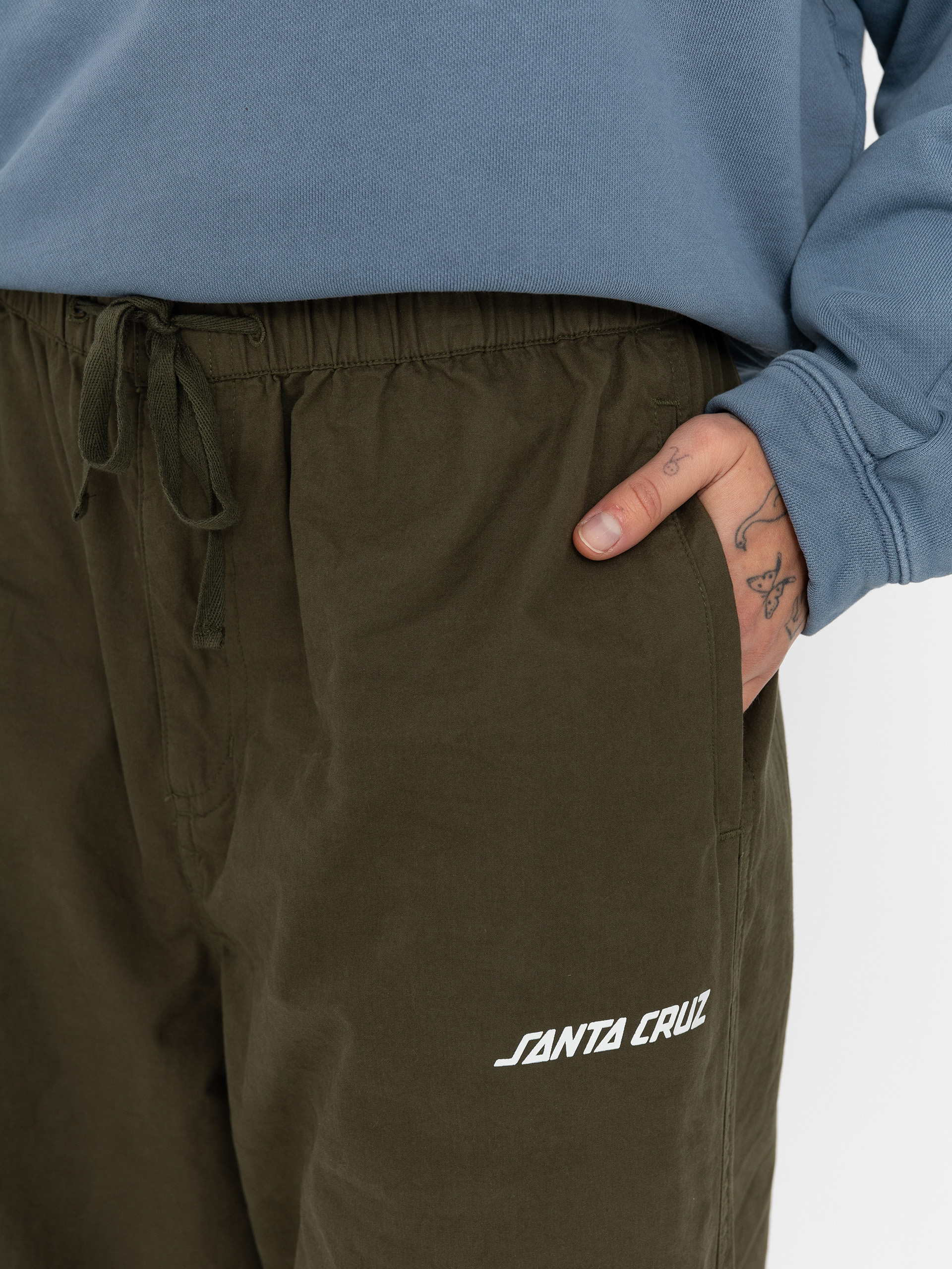 Kalhoty Santa Cruz Strip Parachute Wmn (khaki)