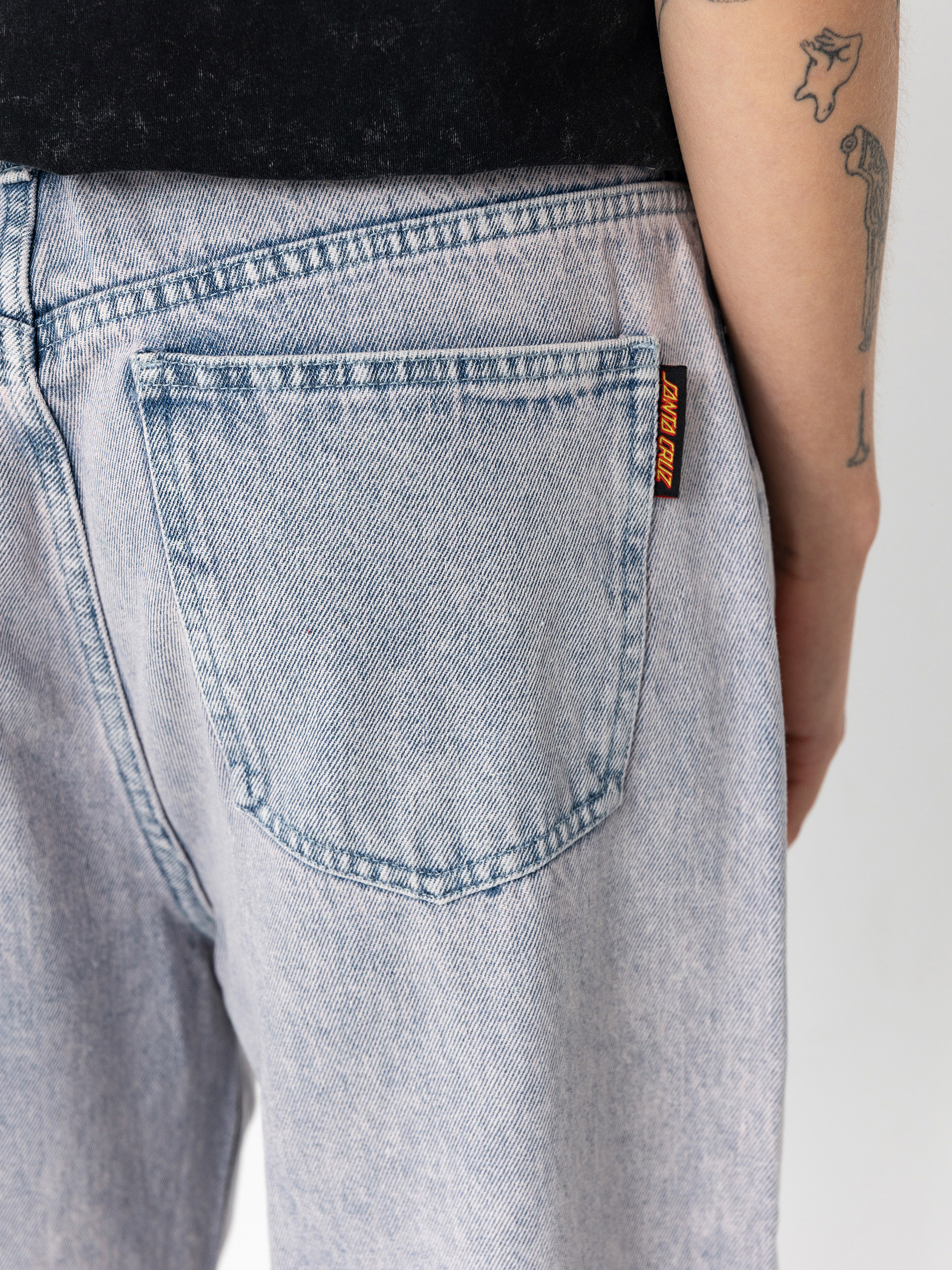 Kalhoty Santa Cruz Classic Baggy Jeans Wmn (rose quartz tint)