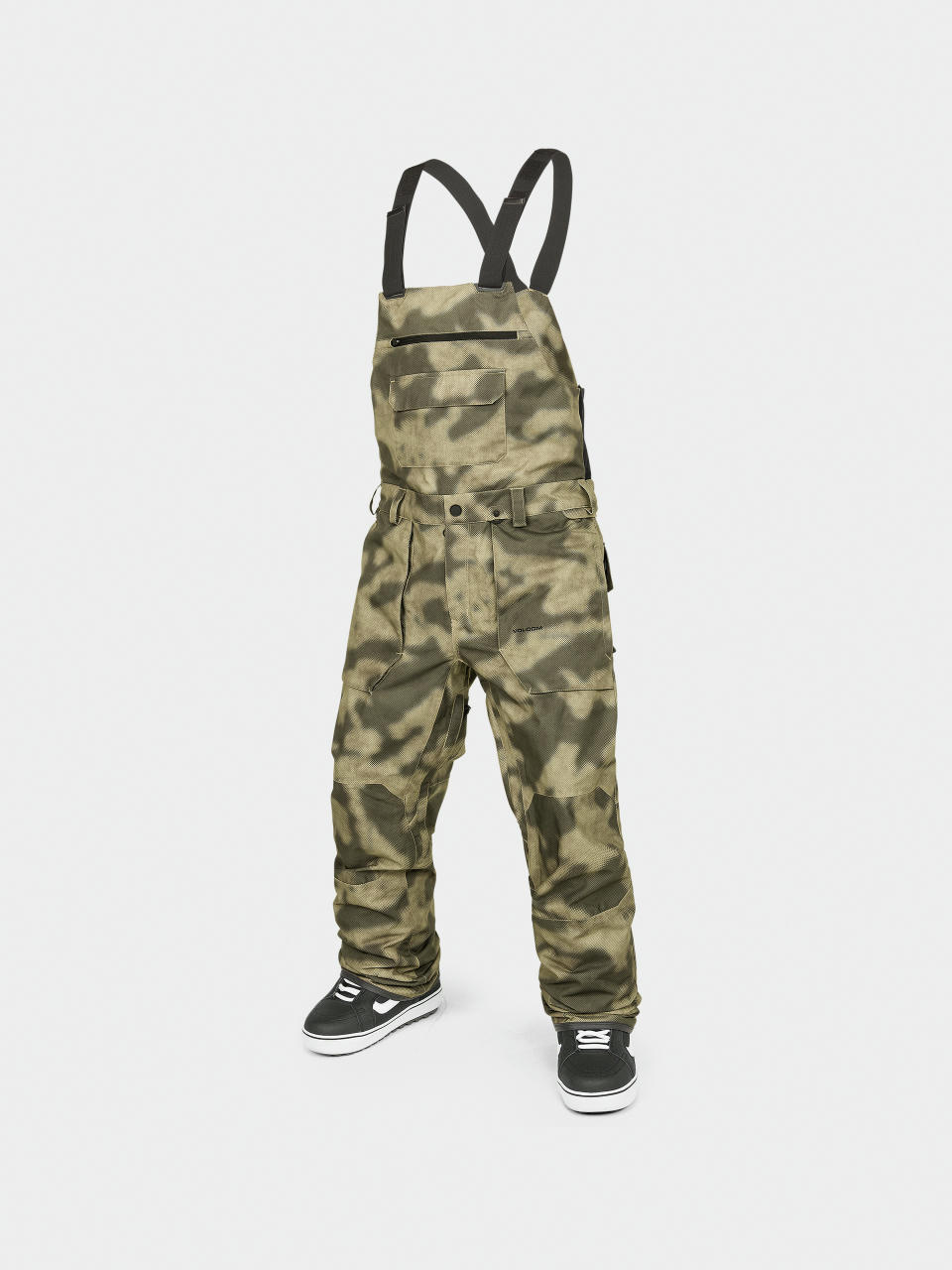 Pánské Snowboardové kalhoty  Volcom Roan Bib Overall (camouflage)