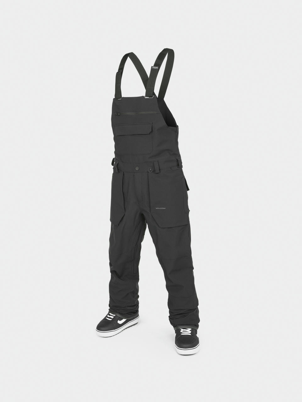 Pánské Snowboardové kalhoty  Volcom Roan Bib Overall (black)