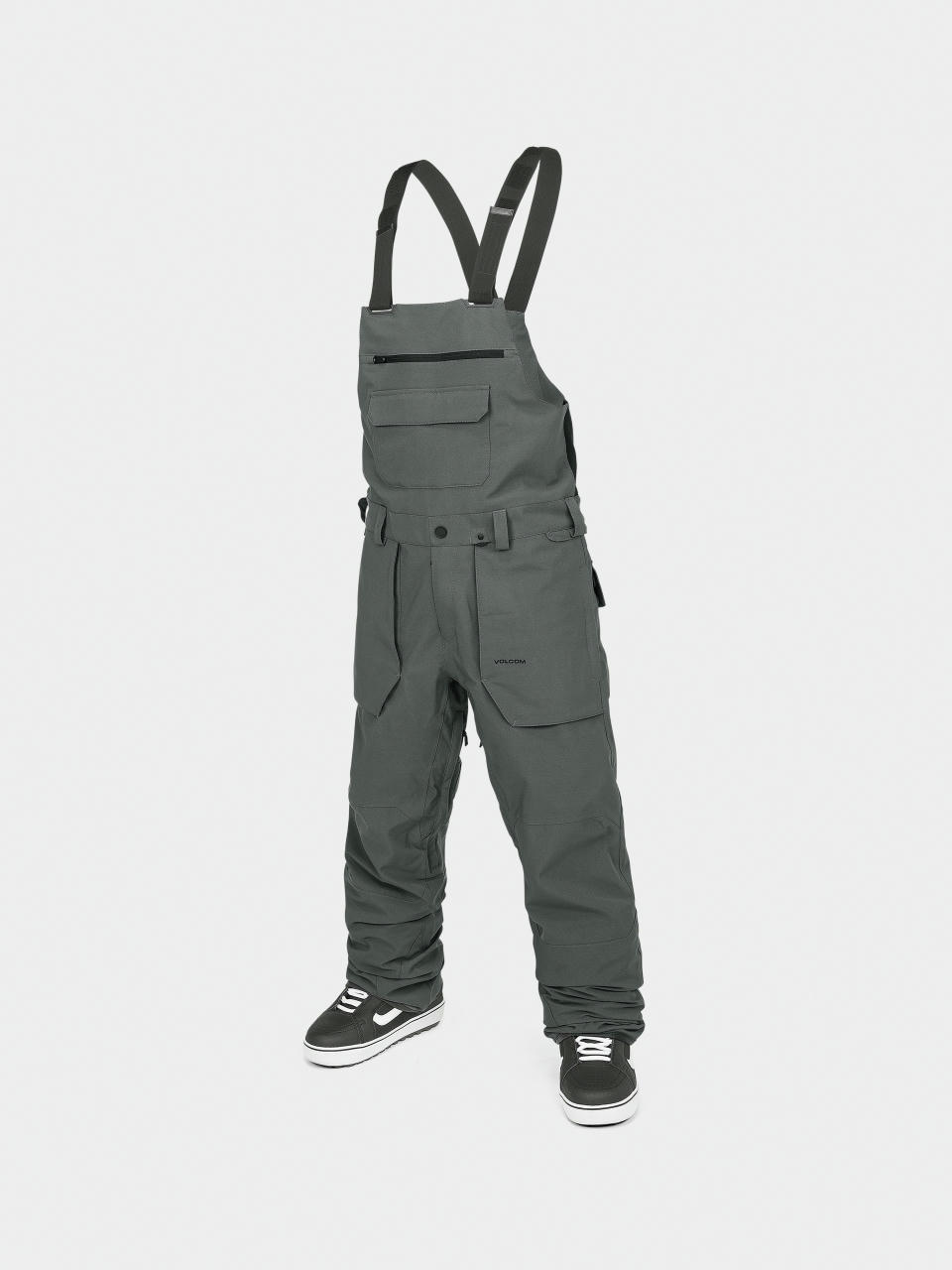 Pánské Snowboardové kalhoty  Volcom Roan Bib Overall (charcoal)