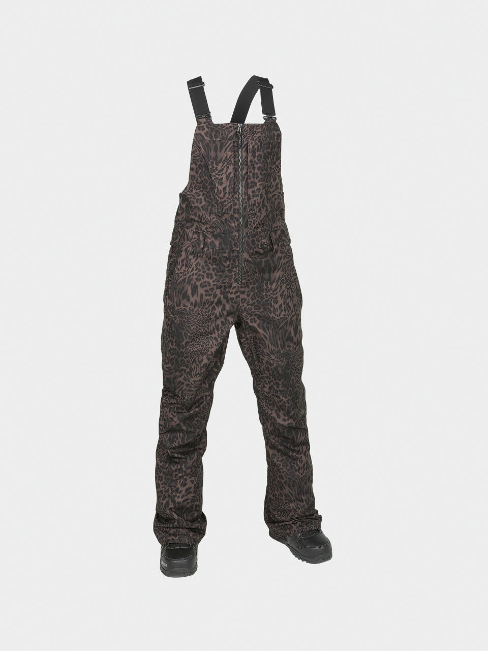 Dámské Snowboardové kalhoty  Volcom Swift Bib Overall (leopard)