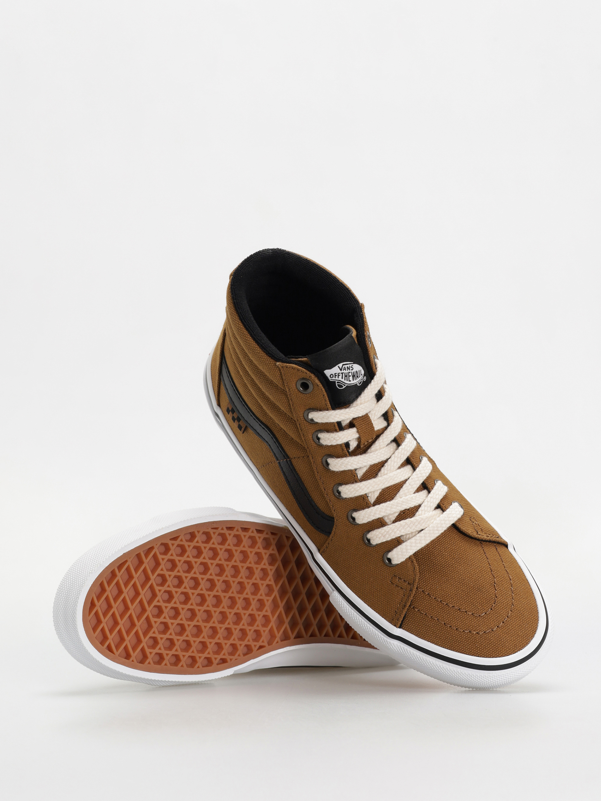 Boty Vans Skate Sk8 Hi (duck canvas golden brown)