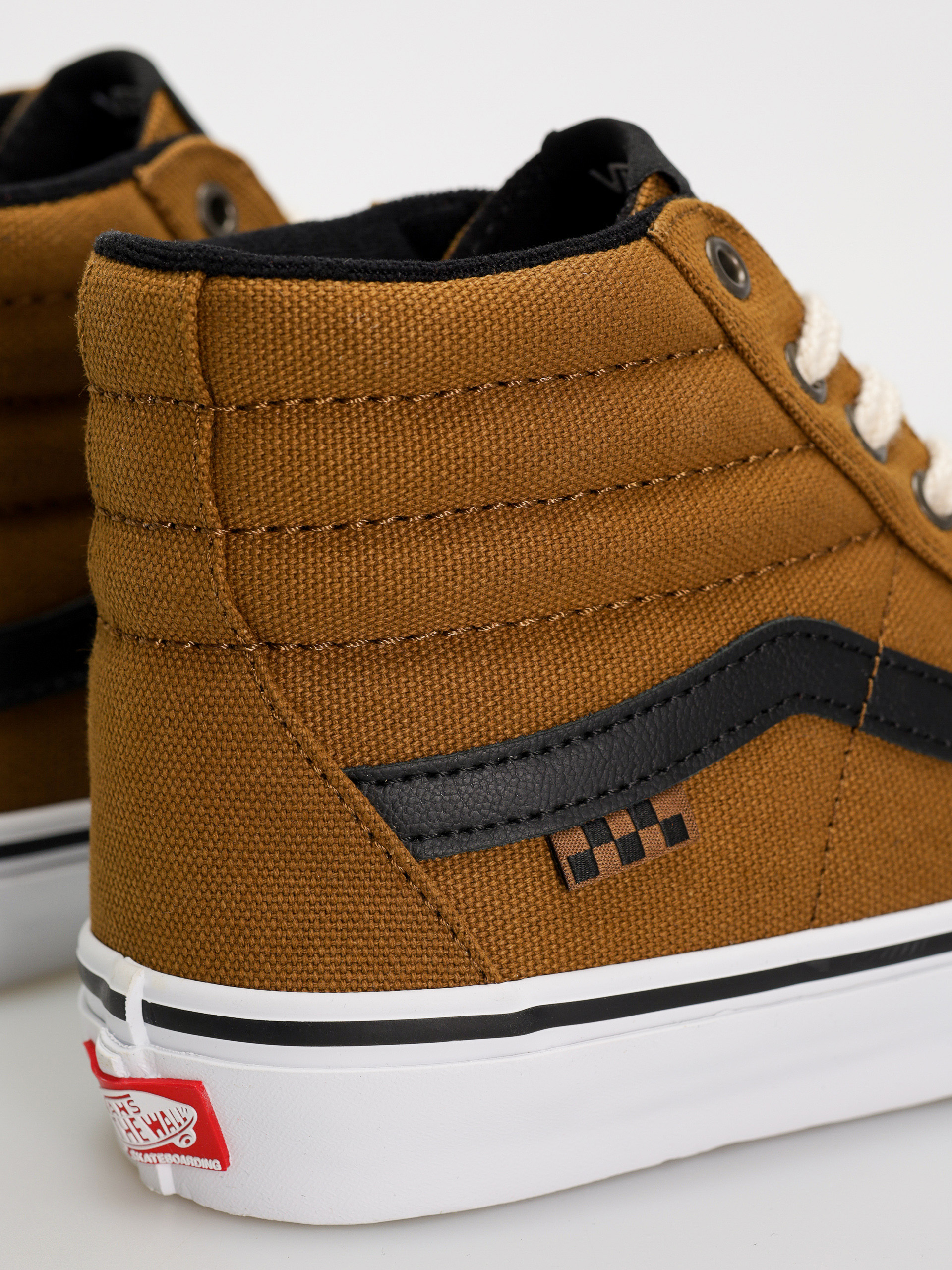 Boty Vans Skate Sk8 Hi (duck canvas golden brown)