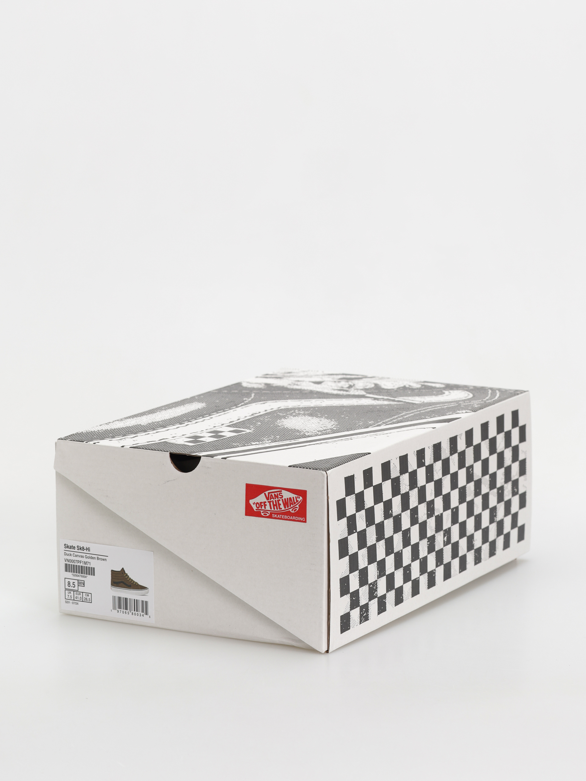 Boty Vans Skate Sk8 Hi (duck canvas golden brown)