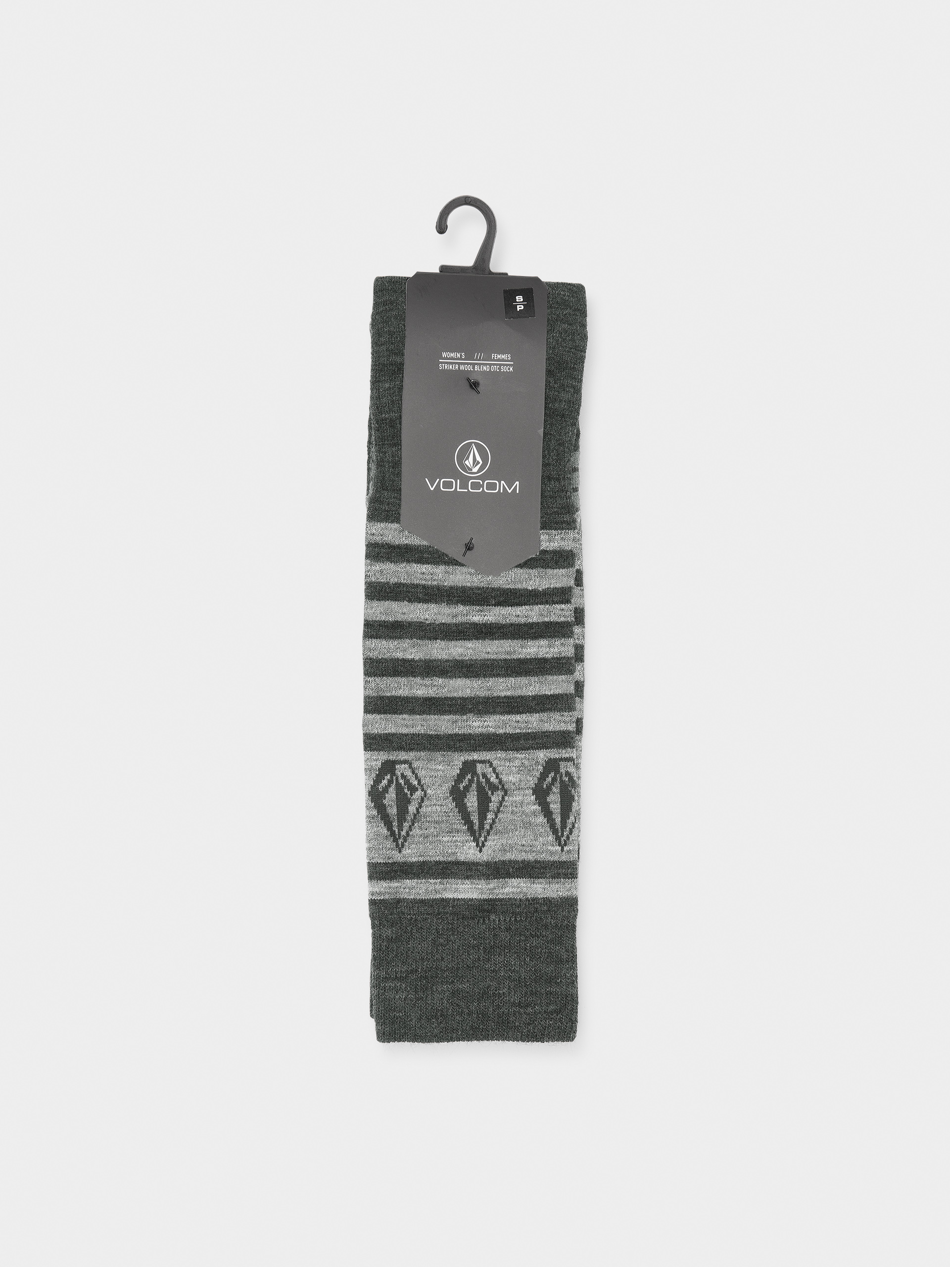 Ponožky Volcom Striker Wool Blend Otc Wmn (black)