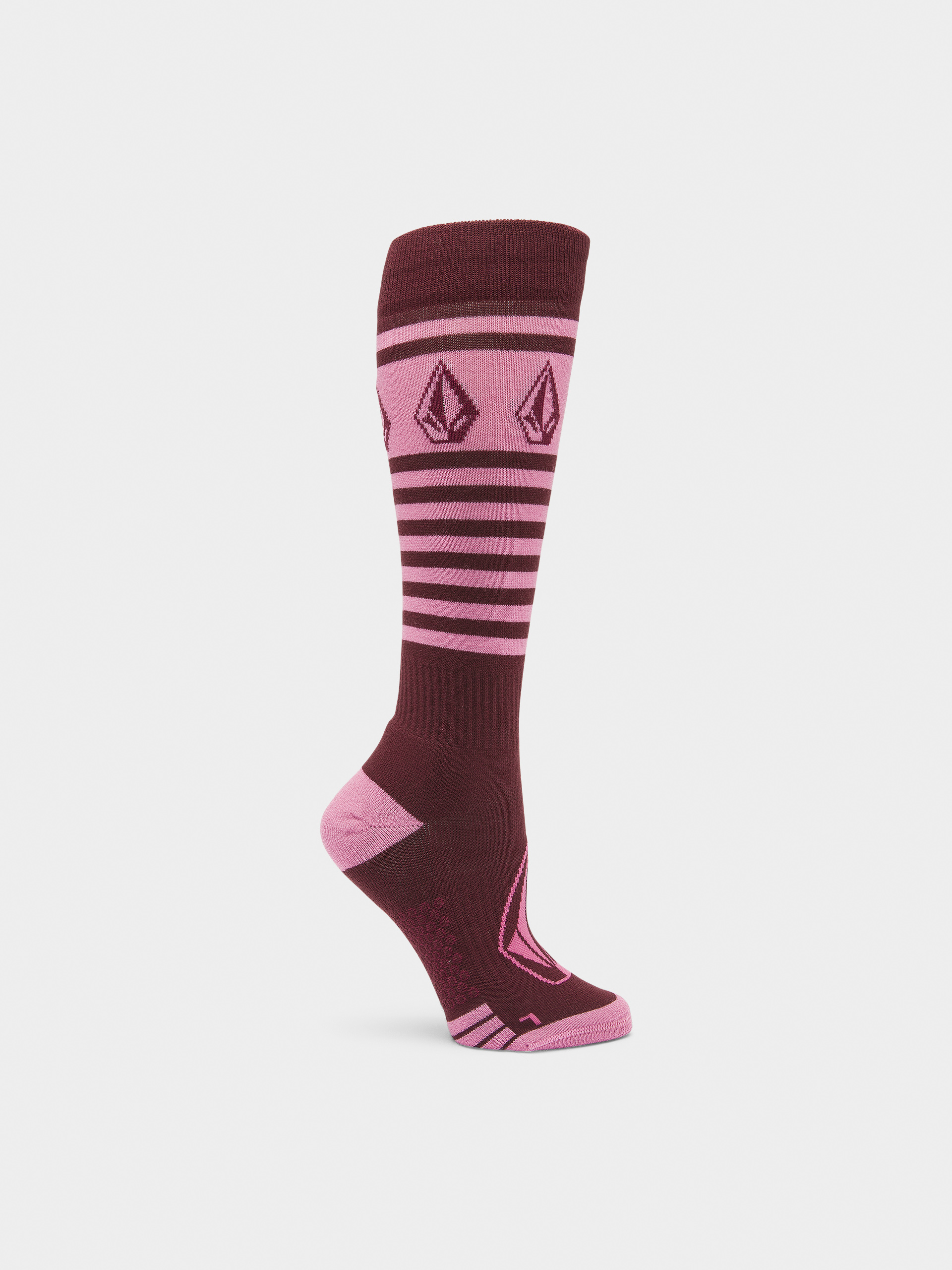 Ponožky Volcom Striker Wool Blend Otc Wmn (burgundy)