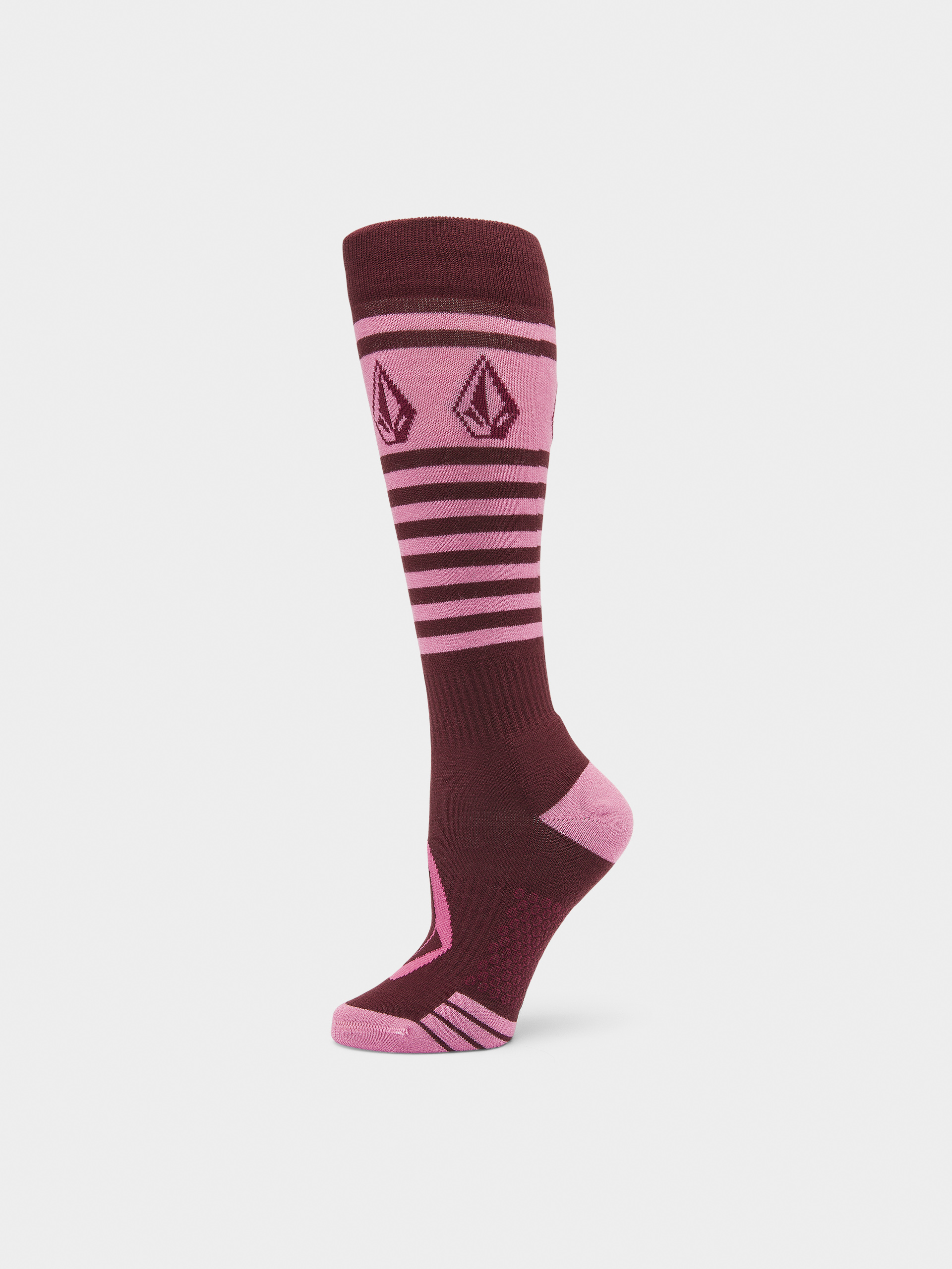 Ponožky Volcom Striker Wool Blend Otc Wmn (burgundy)