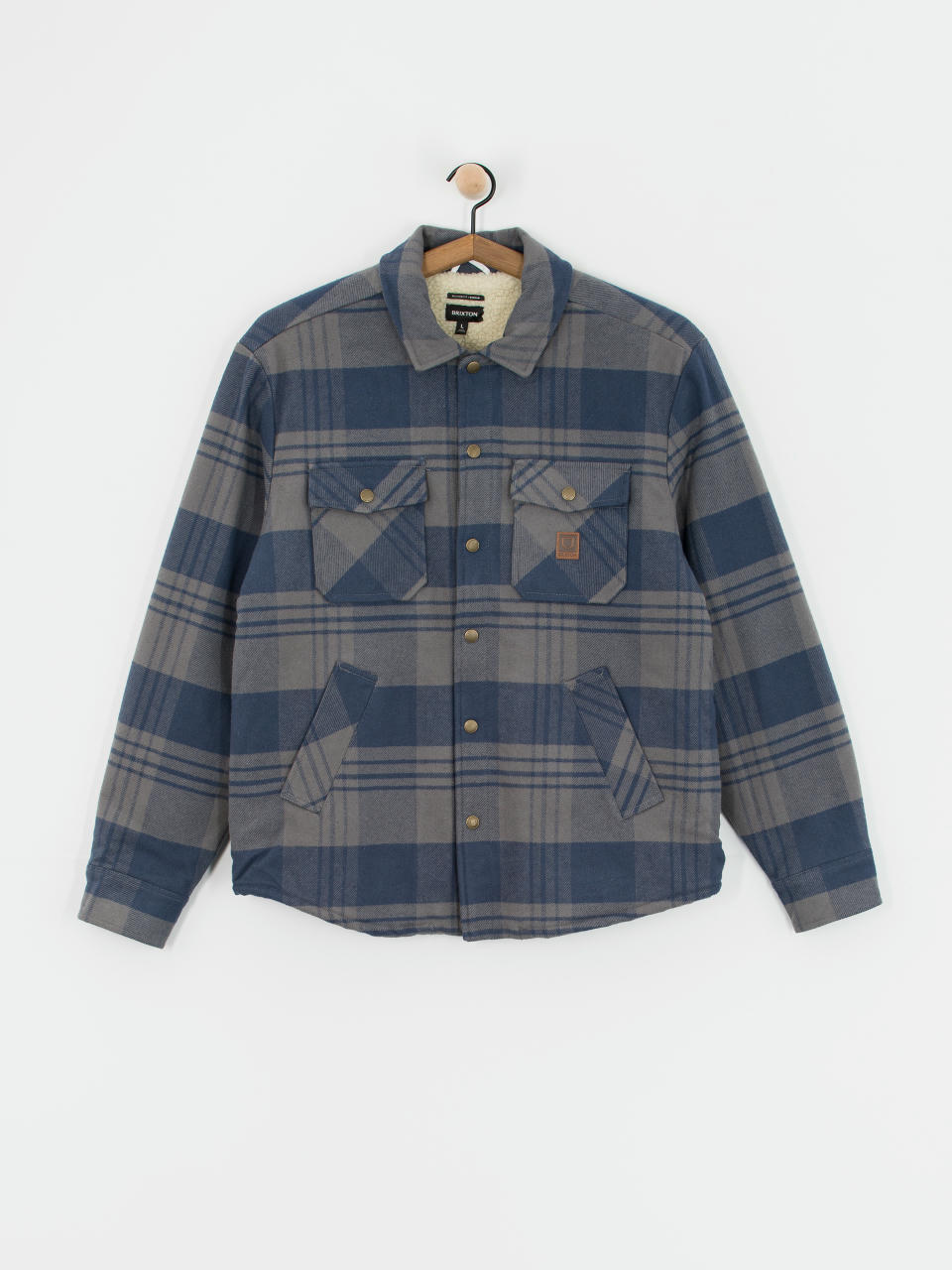 Bunda Brixton Durham Lined (washed navy/beige plaid)