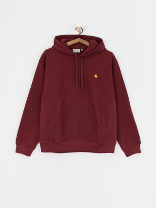 Mikina s kapucí Carhartt WIP American Script HD (malbec)