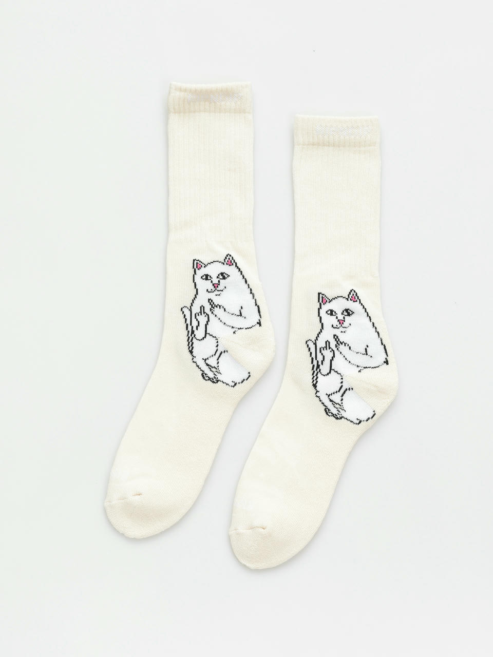 Ponožky RipNDip Lord Nermal (off white)