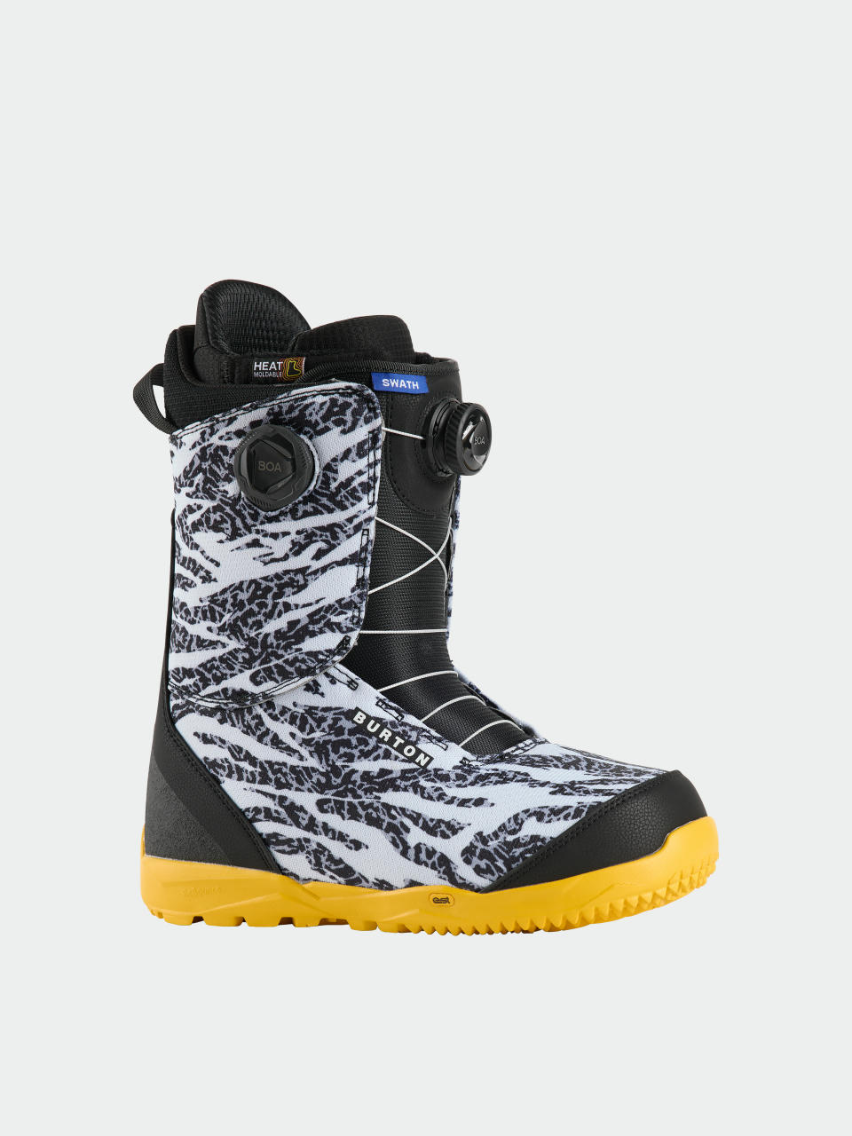 Pánské Boty na snowboard Burton Swath Boa (zebra/goldenrod)