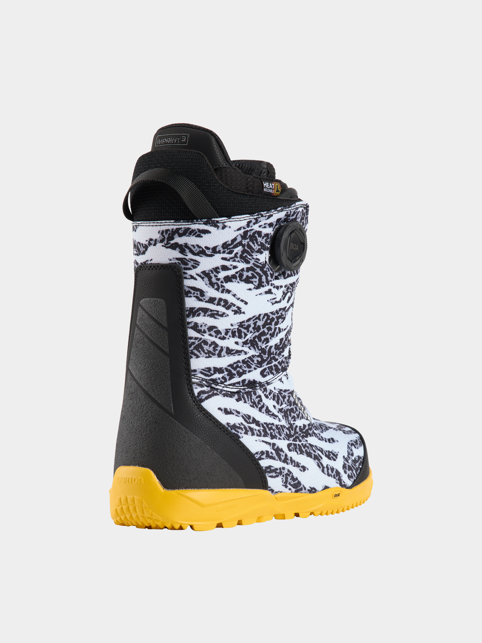 Pánské Boty na snowboard Burton Swath Boa (zebra/goldenrod)