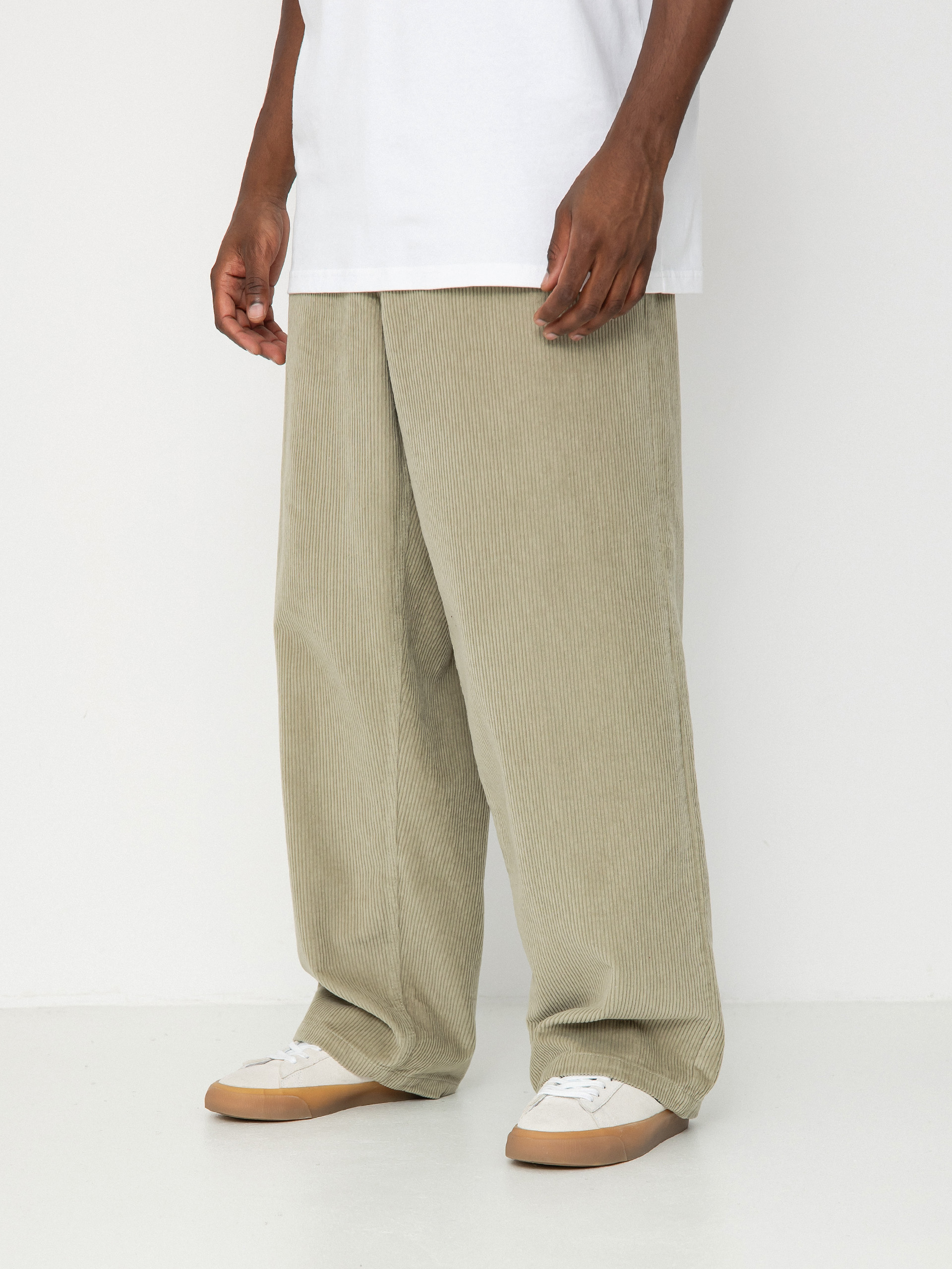 Kalhoty OBEY Bigwig Baggy Corduroy (abbey stone)