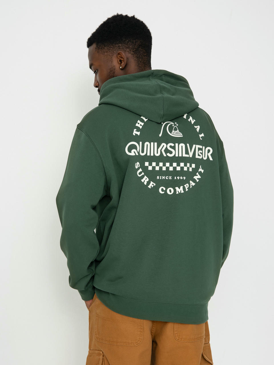 Mikina s kapucí Quiksilver Graphic ZHD (forest)