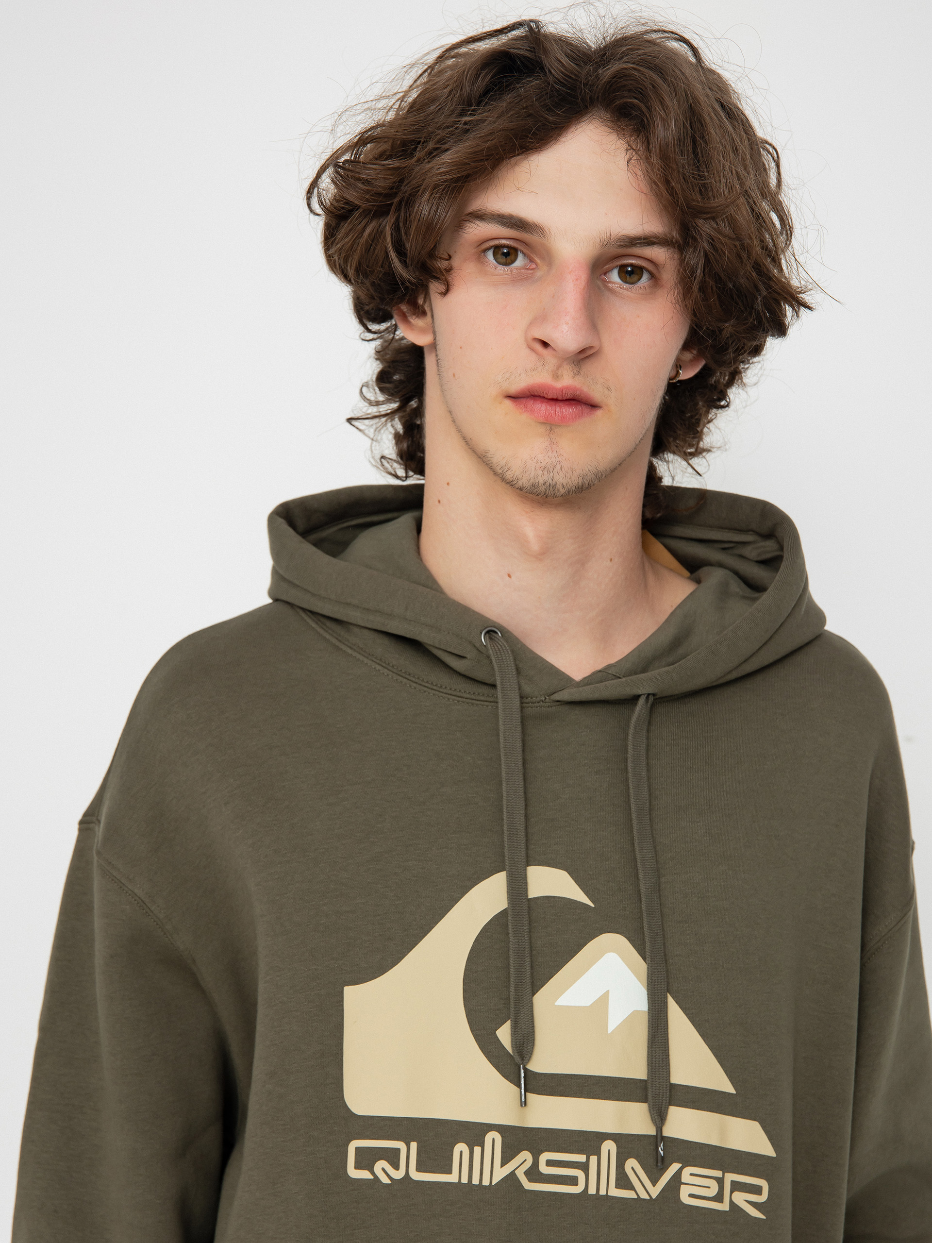 Mikina s kapucí Quiksilver Big Logo HD (grape leaf)