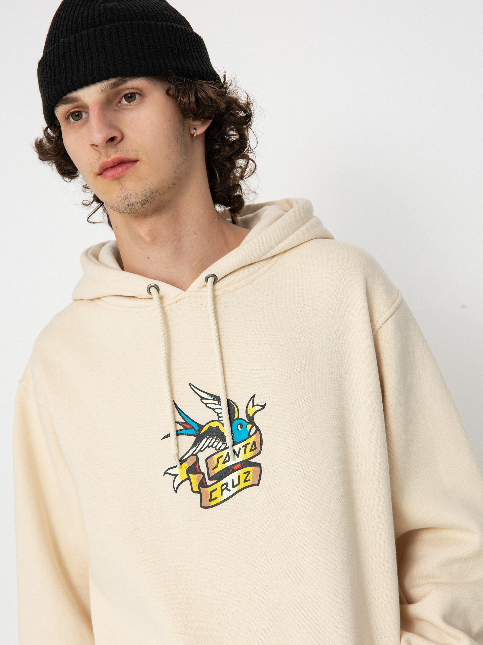 Mikina Santa Cruz Sommer Sparrow Front (chalk)