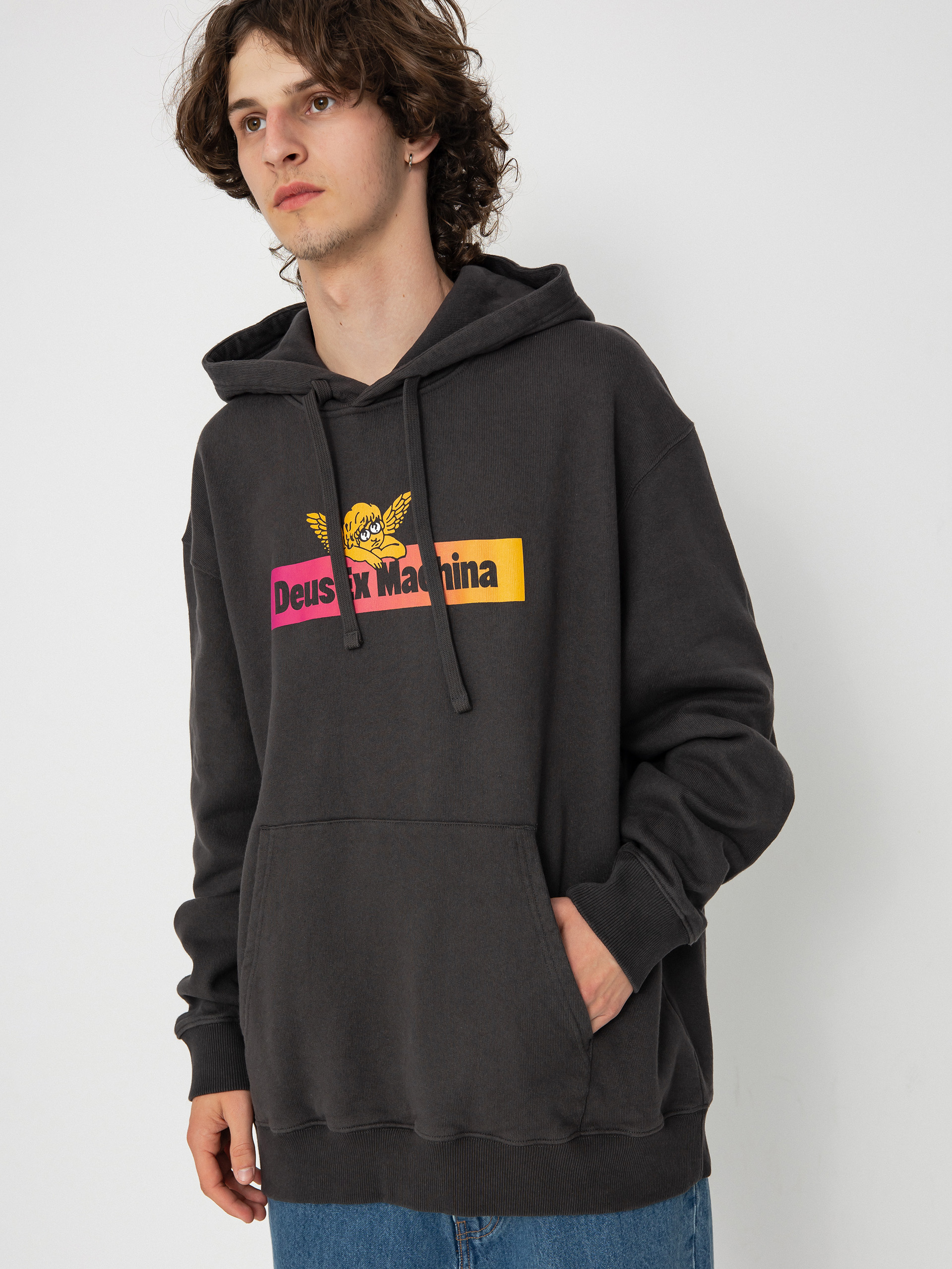 Mikina s kapucí Deus Ex Machina Angel Energy HD (anthracite)