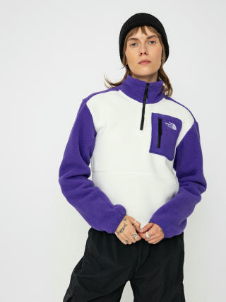 Fleecová mikina The North Face Yumiori 1/4 Zip Wmn (white dune/peak purple)