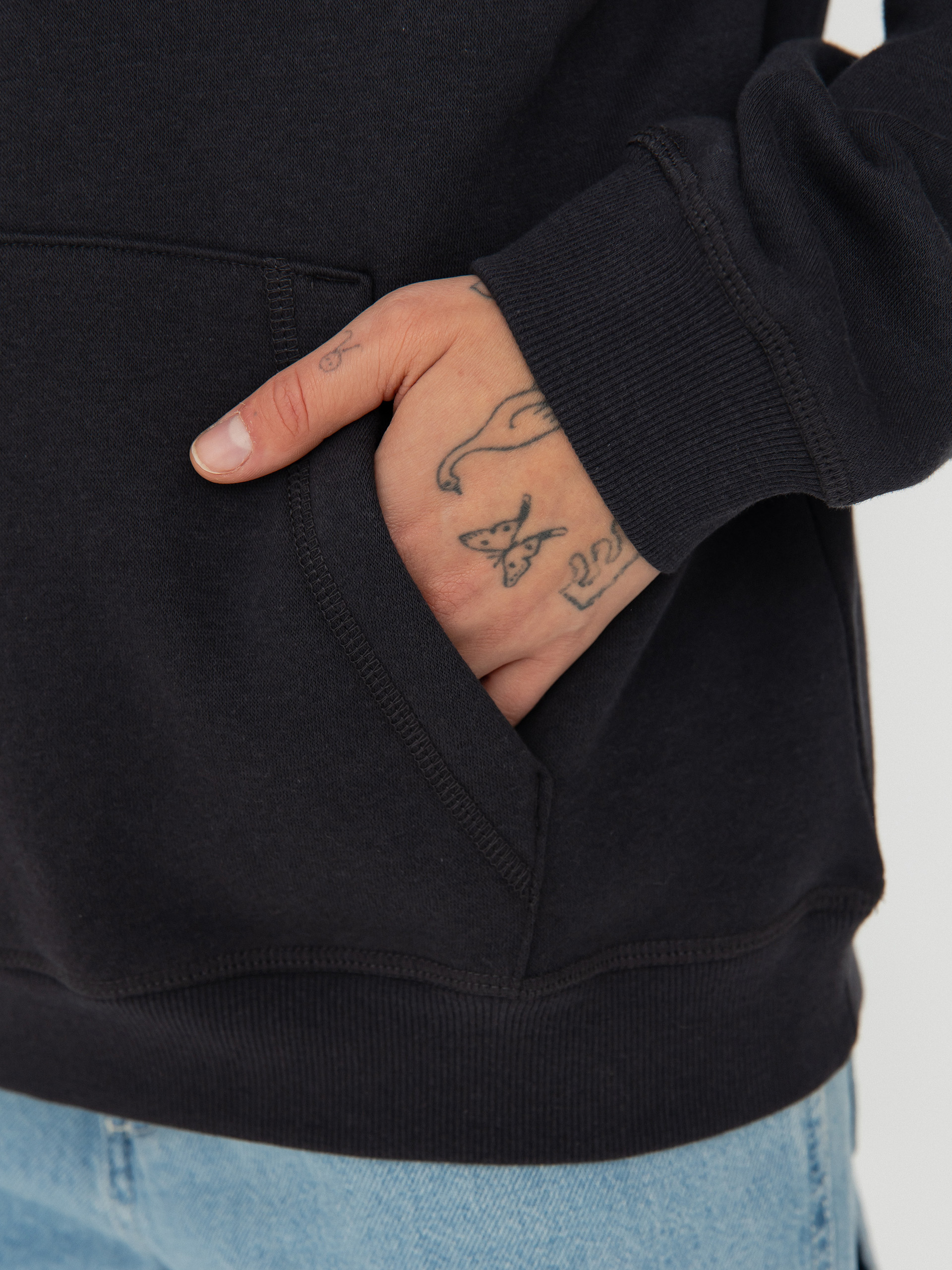 Mikina s kapucí Roxy Surf Stoked Brushed A HD Wmn (phantom)