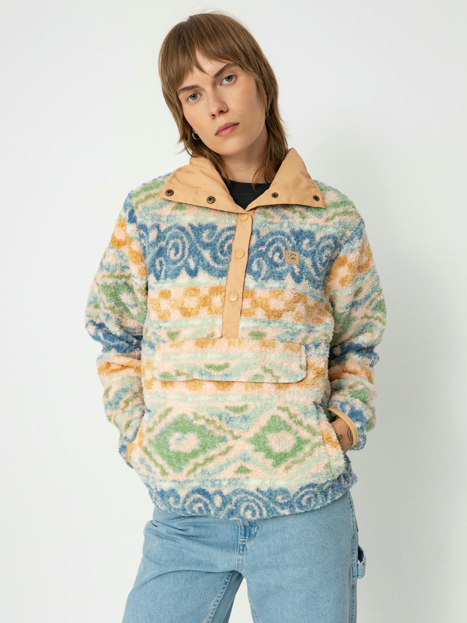 Dámský Fleecová mikina Billabong Switchback Pullover (blue haze)