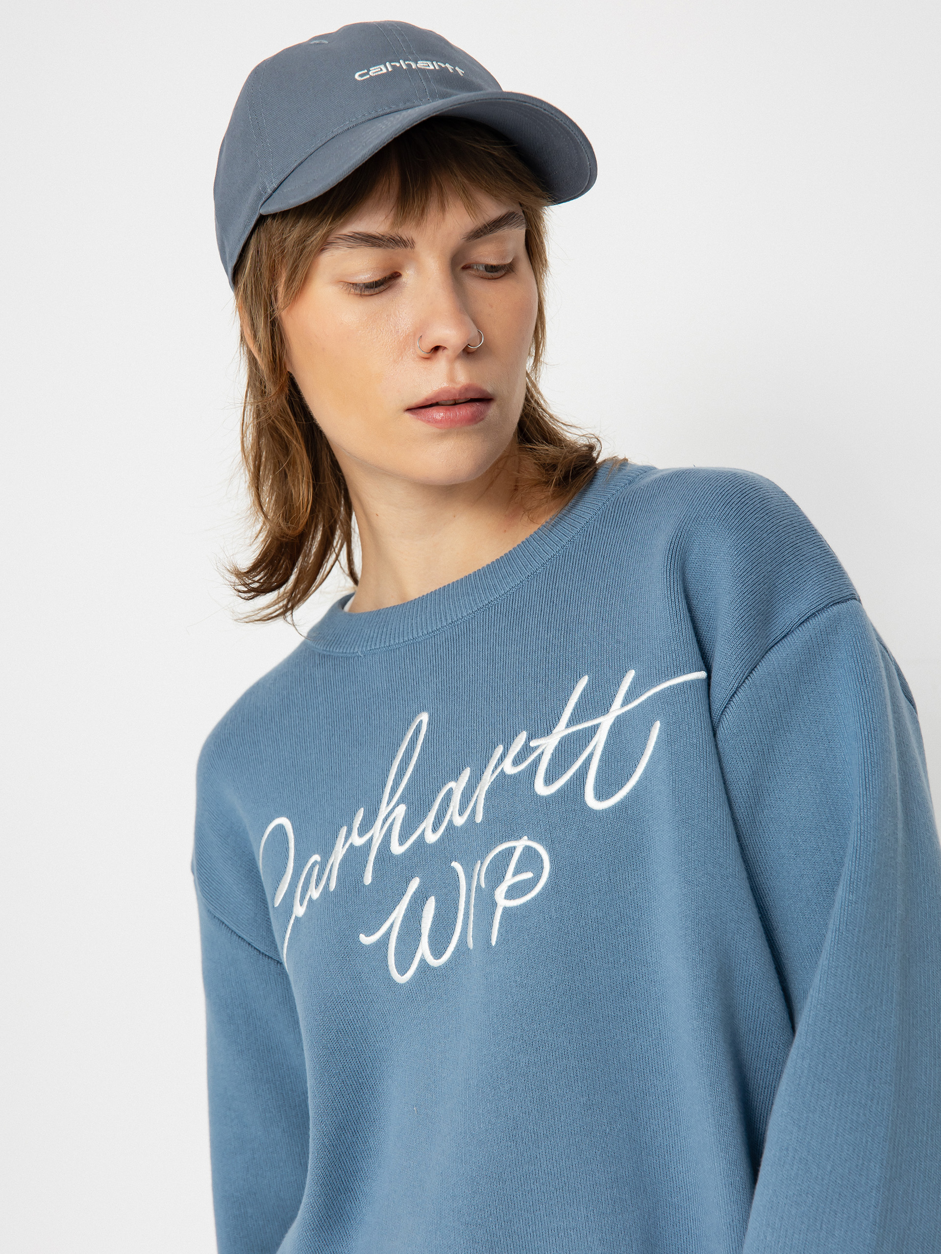 Svetr Carhartt WIP Signature Wmn (dusty ice/wax)