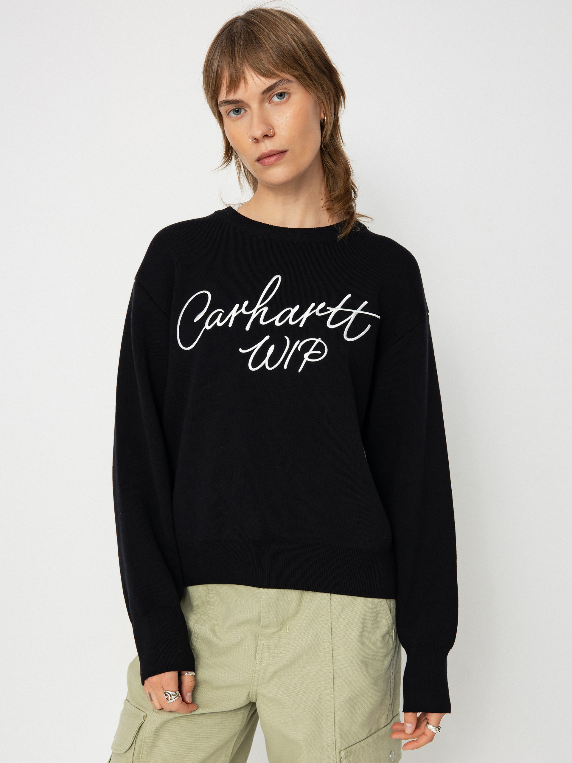 Svetr Carhartt WIP Signature Wmn (black/wax)