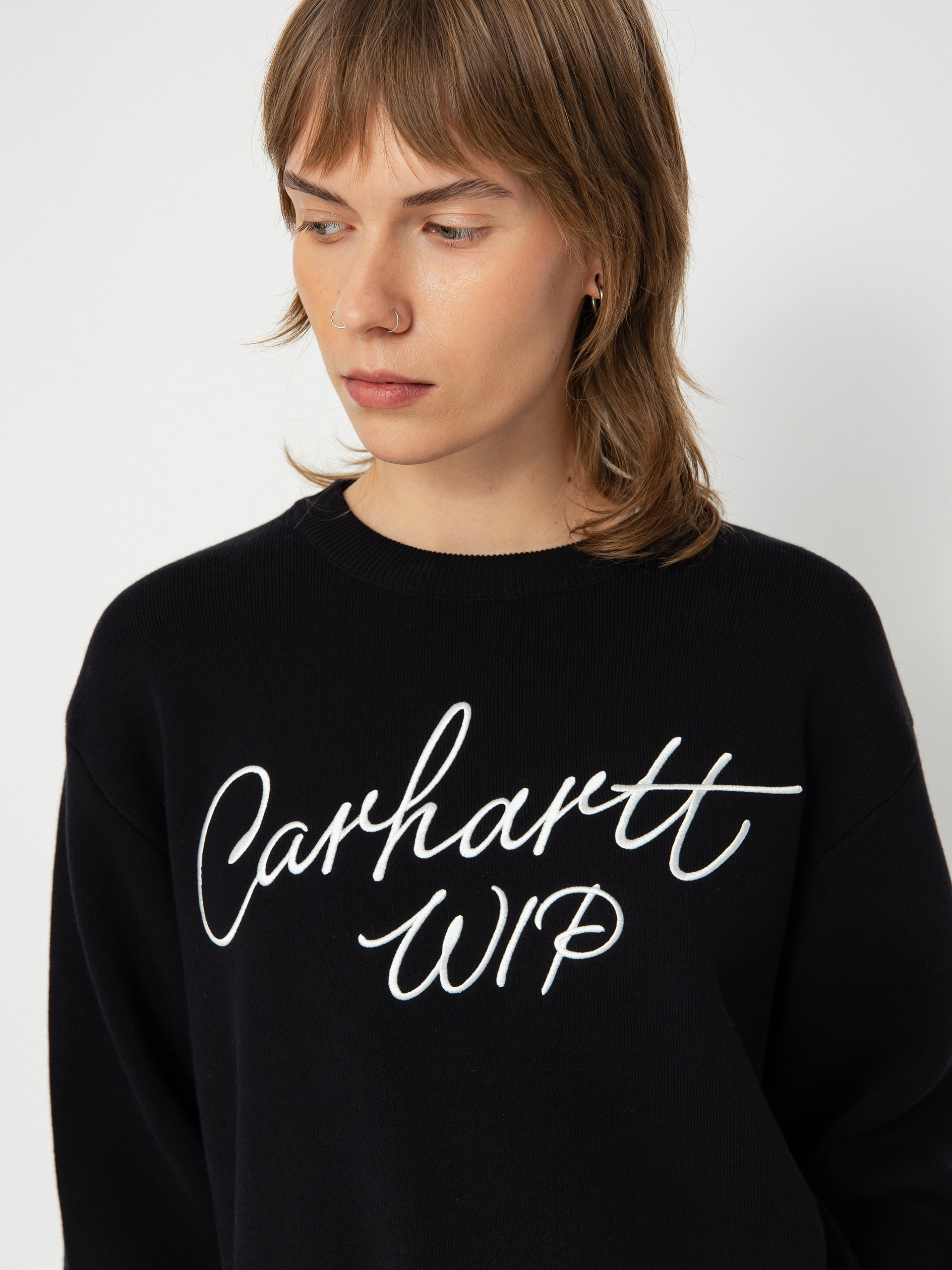 Svetr Carhartt WIP Signature Wmn (black/wax)