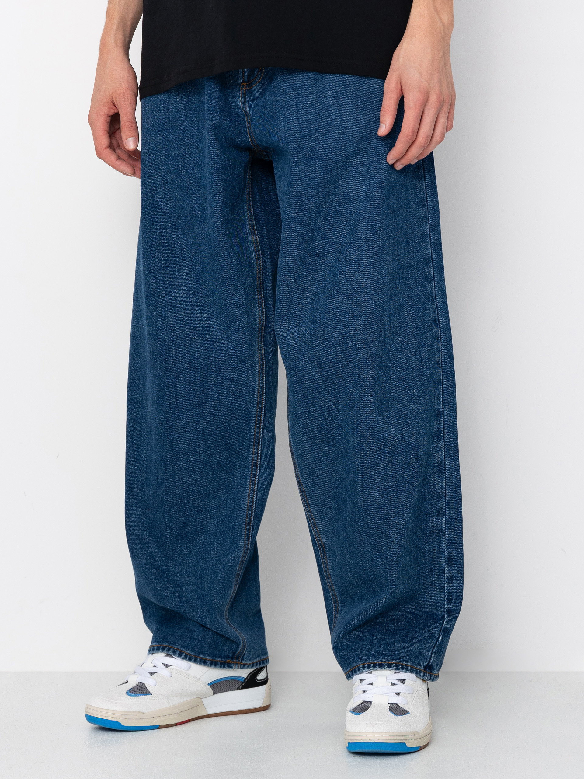 Kalhoty OBEY Bigwig Baggy Denim (stone wash indigo)