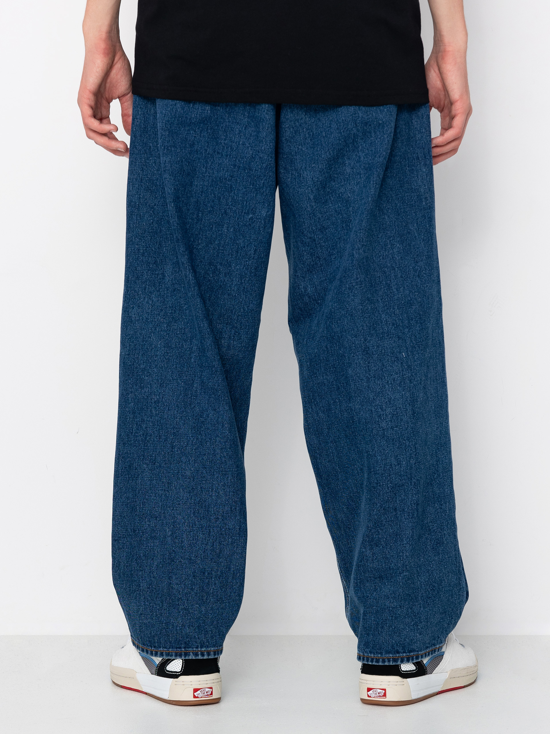 Kalhoty OBEY Bigwig Baggy Denim (stone wash indigo)