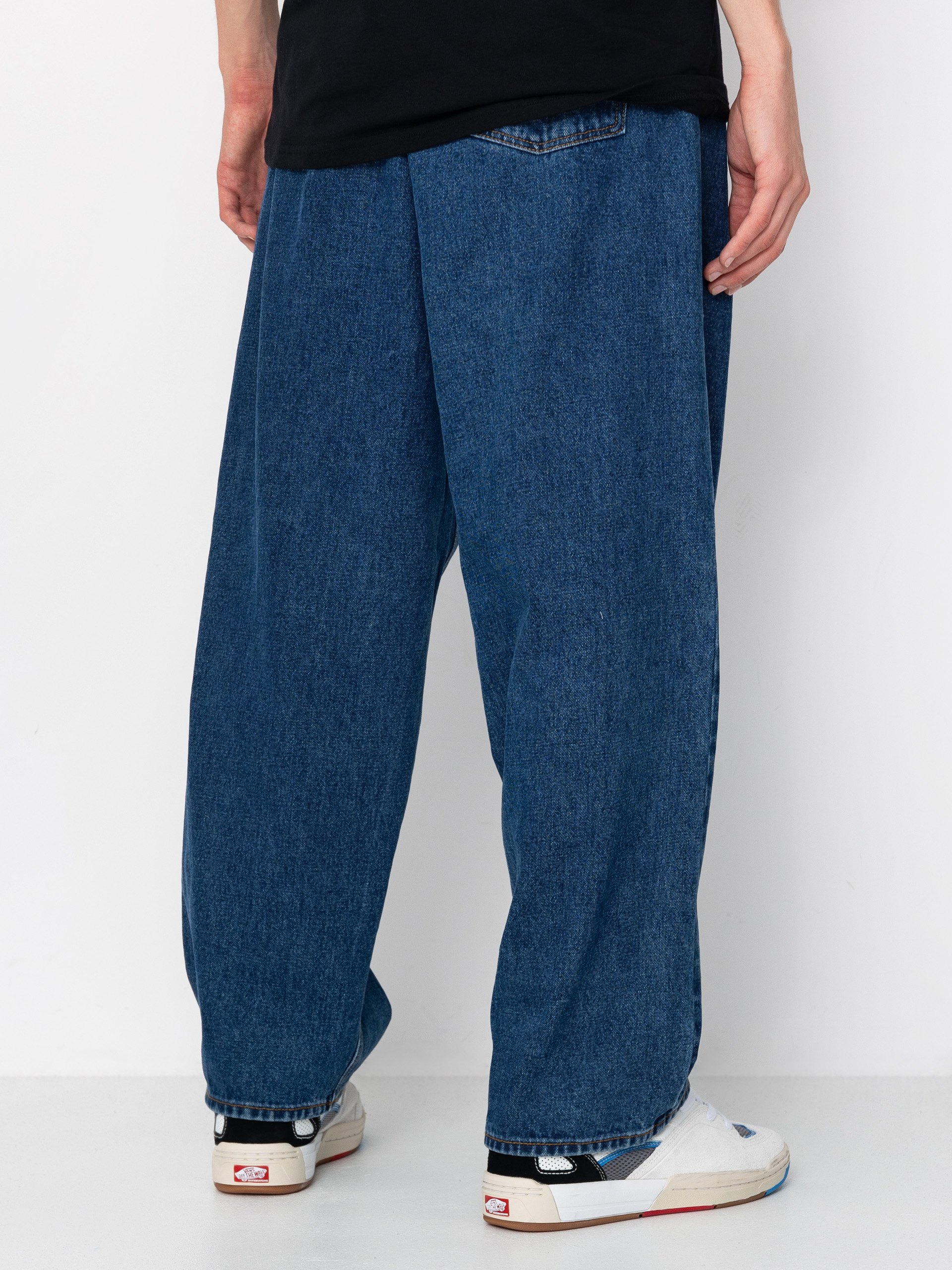 Kalhoty OBEY Bigwig Baggy Denim (stone wash indigo)