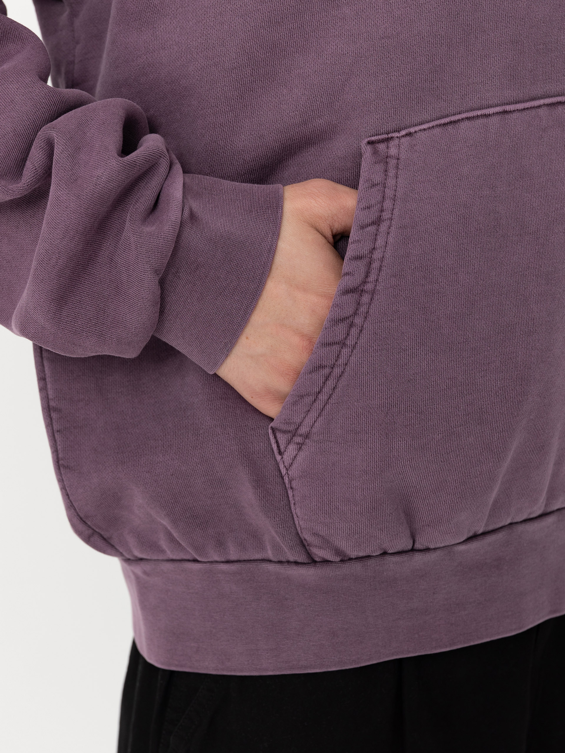 Mikina s kapucí OBEY Lowercase Pigment HD (pigment plum perfect)