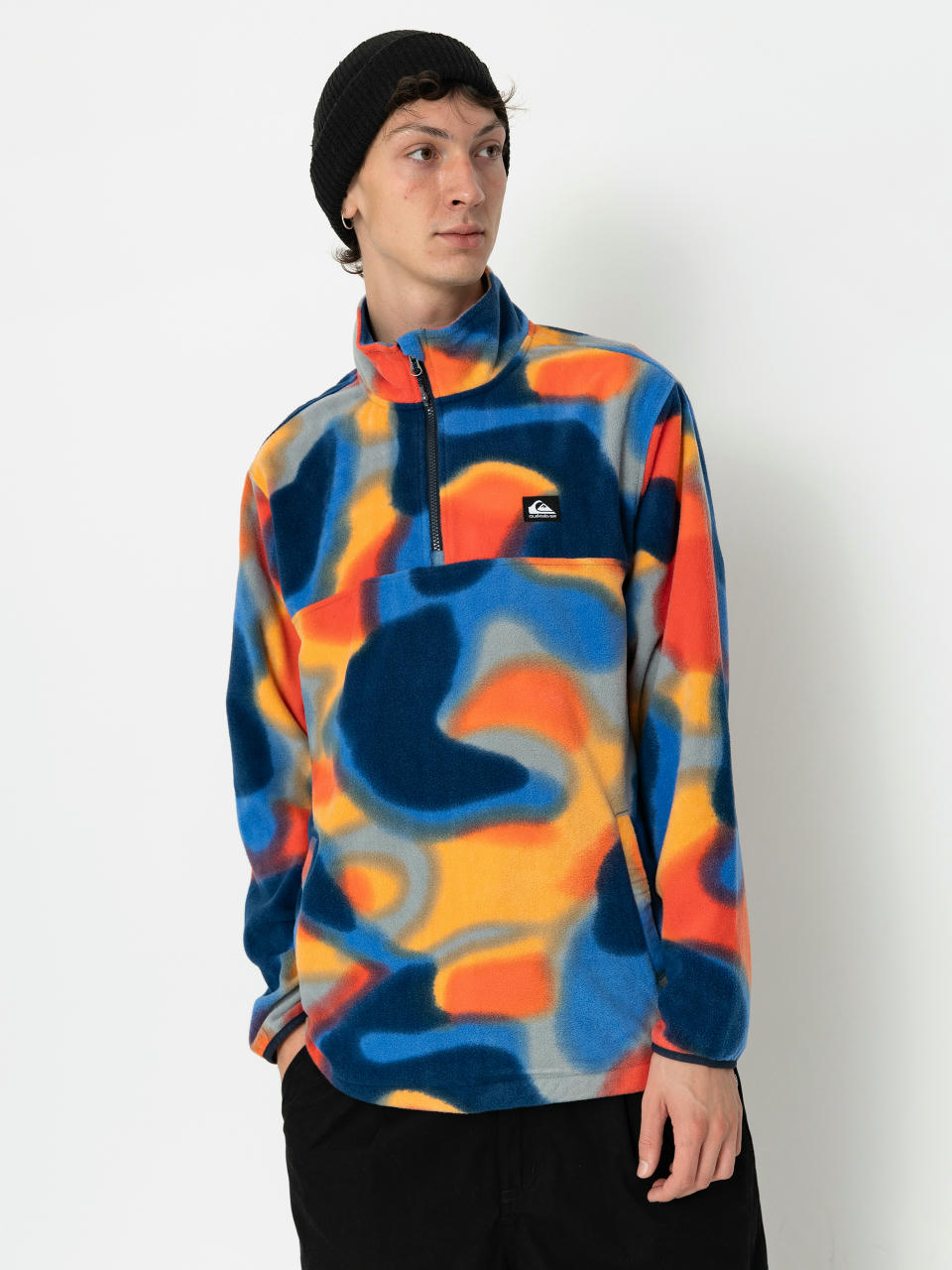 Pánský Fleecová mikina Quiksilver Surf Days 1/2 Zip (surf days spray camo)