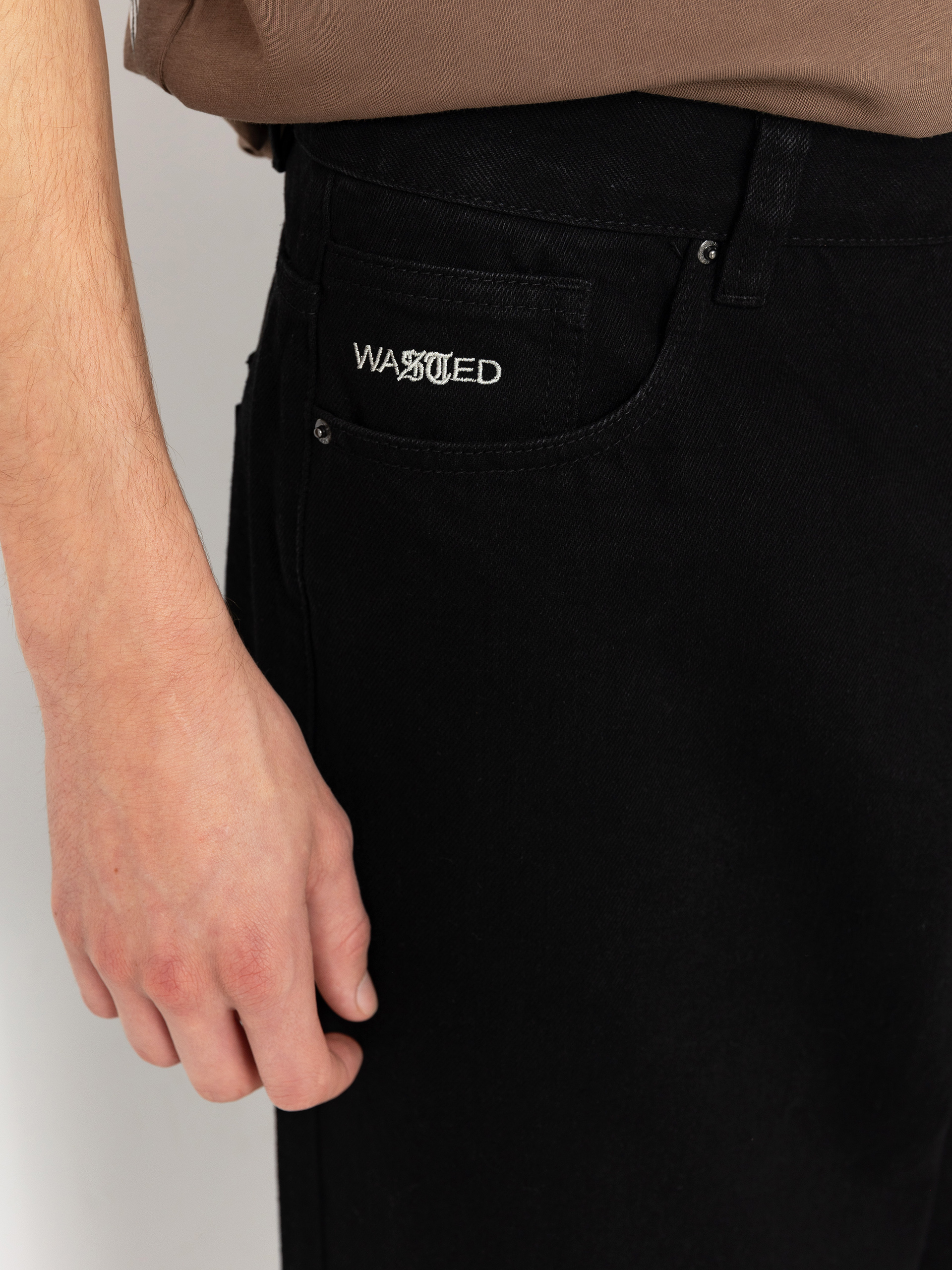 Kalhoty Wasted Paris Signature Casper (black)