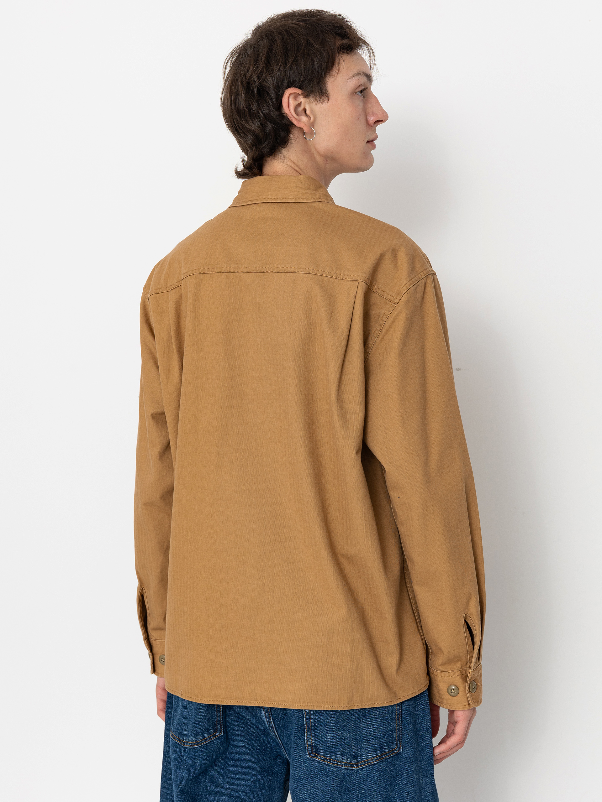 Košile Brixton Selden Overshirt (tobacco brown worn wash)