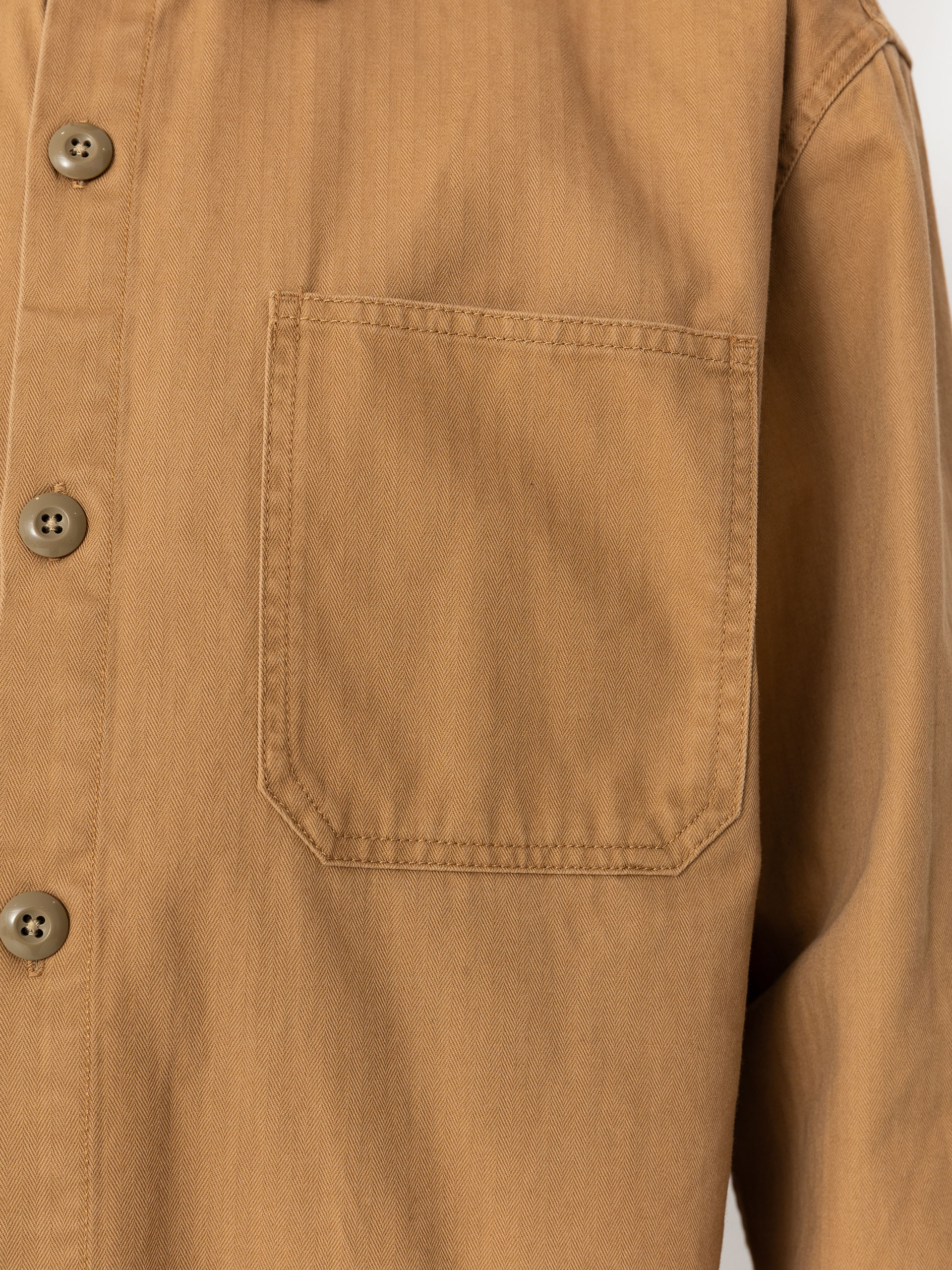 Košile Brixton Selden Overshirt (tobacco brown worn wash)