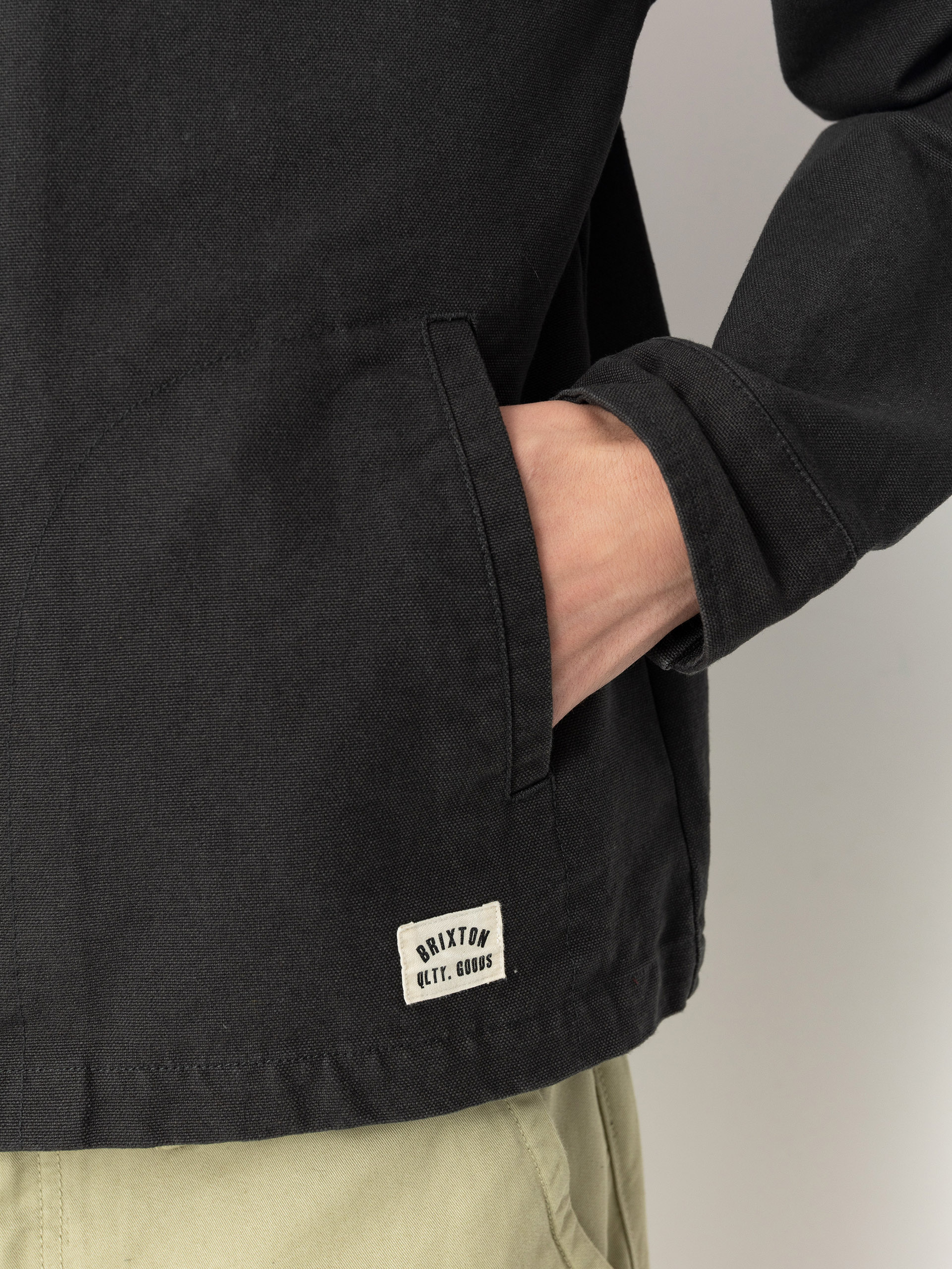 Bunda Brixton Mechanic Garage Zip (washed black)