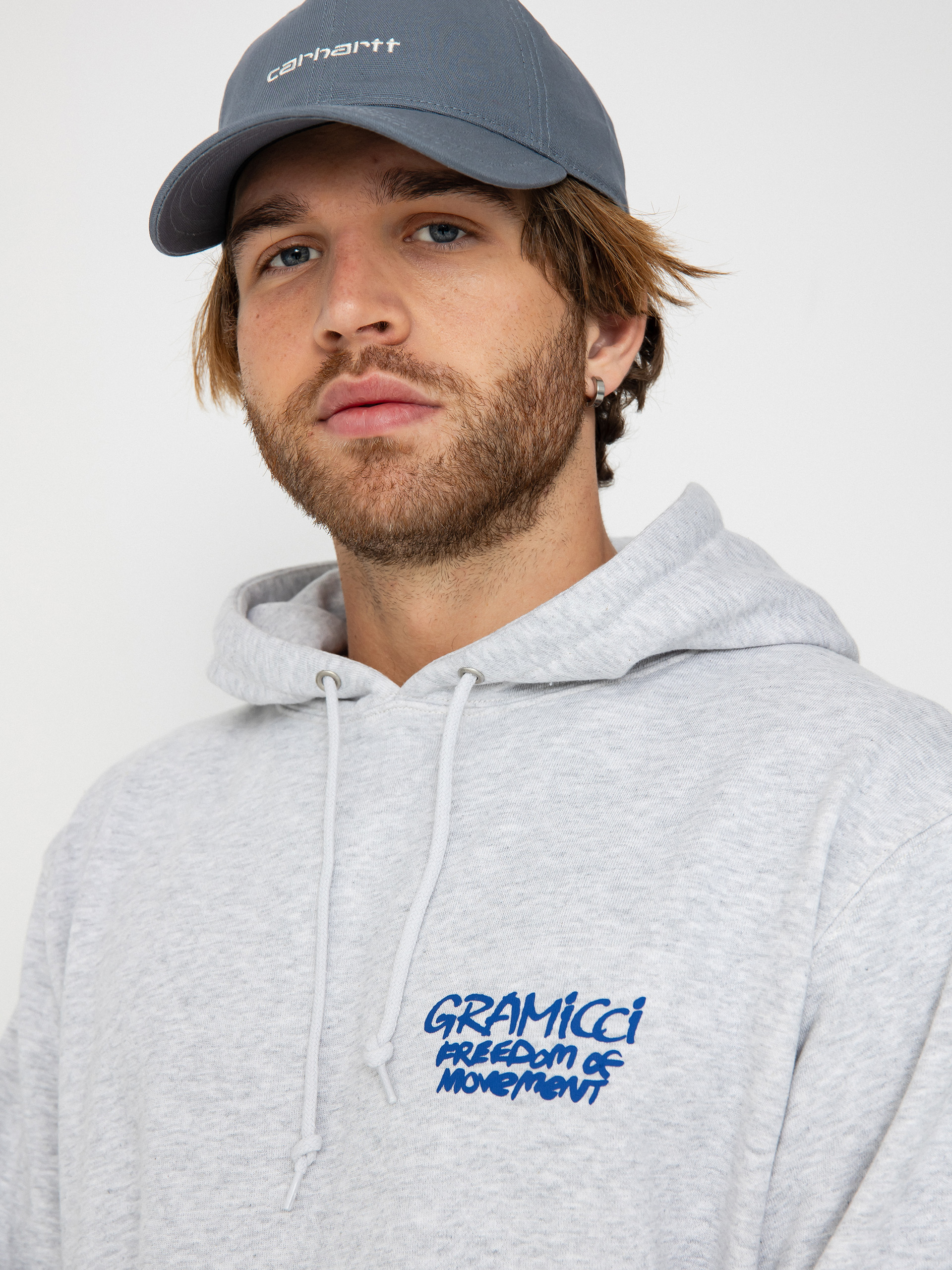 Mikina s kapucí Gramicci Napping Climber HD (grey heather)