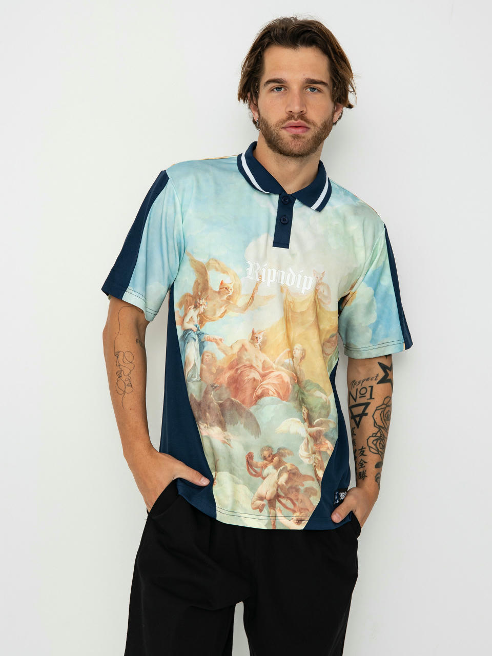 Tričko RipNDip Heavens Waiting Soccer Jersey (navy multi)