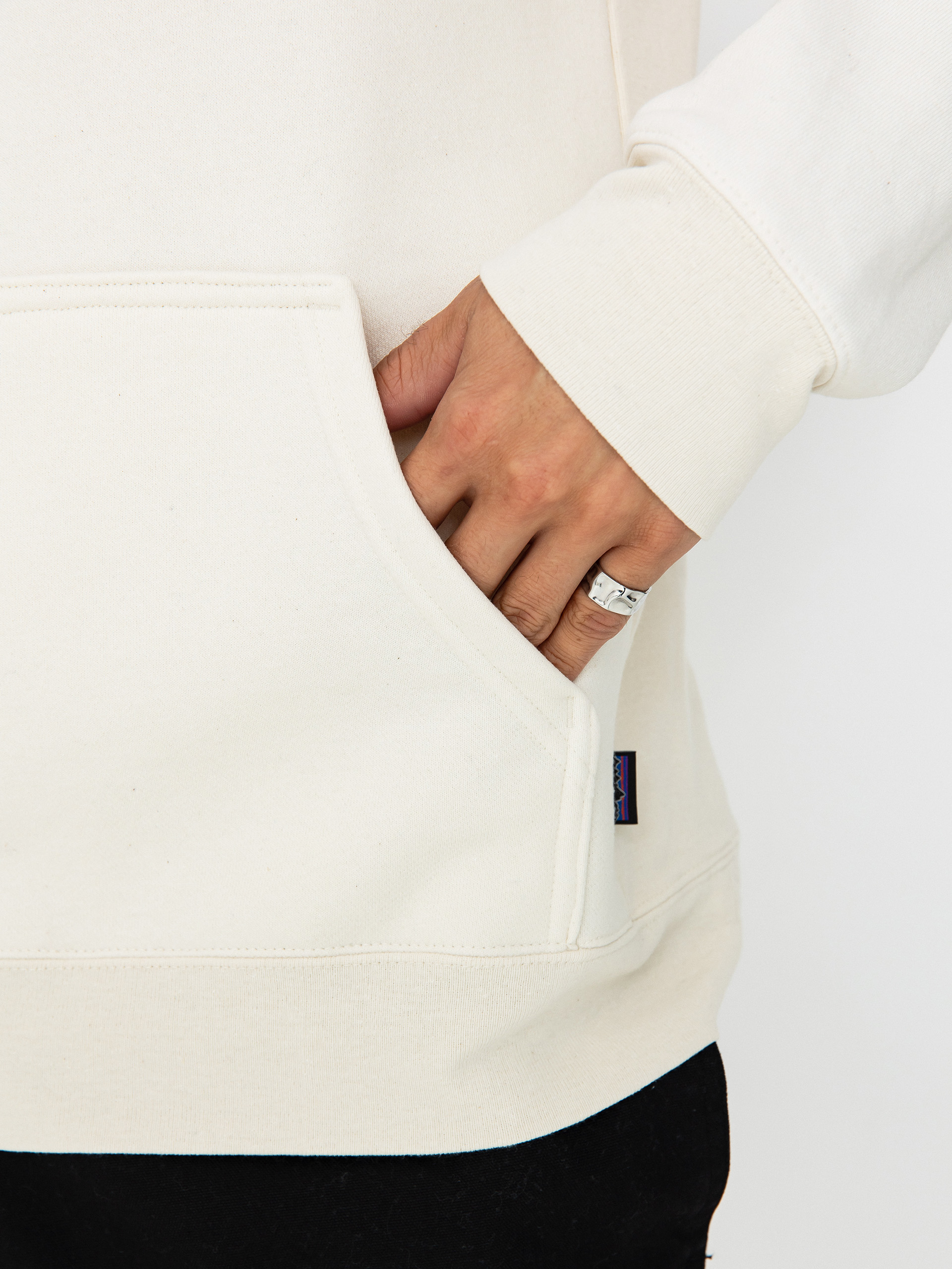 Mikina s kapucí Patagonia Chouinard Crest Uprisal HD (birch white)