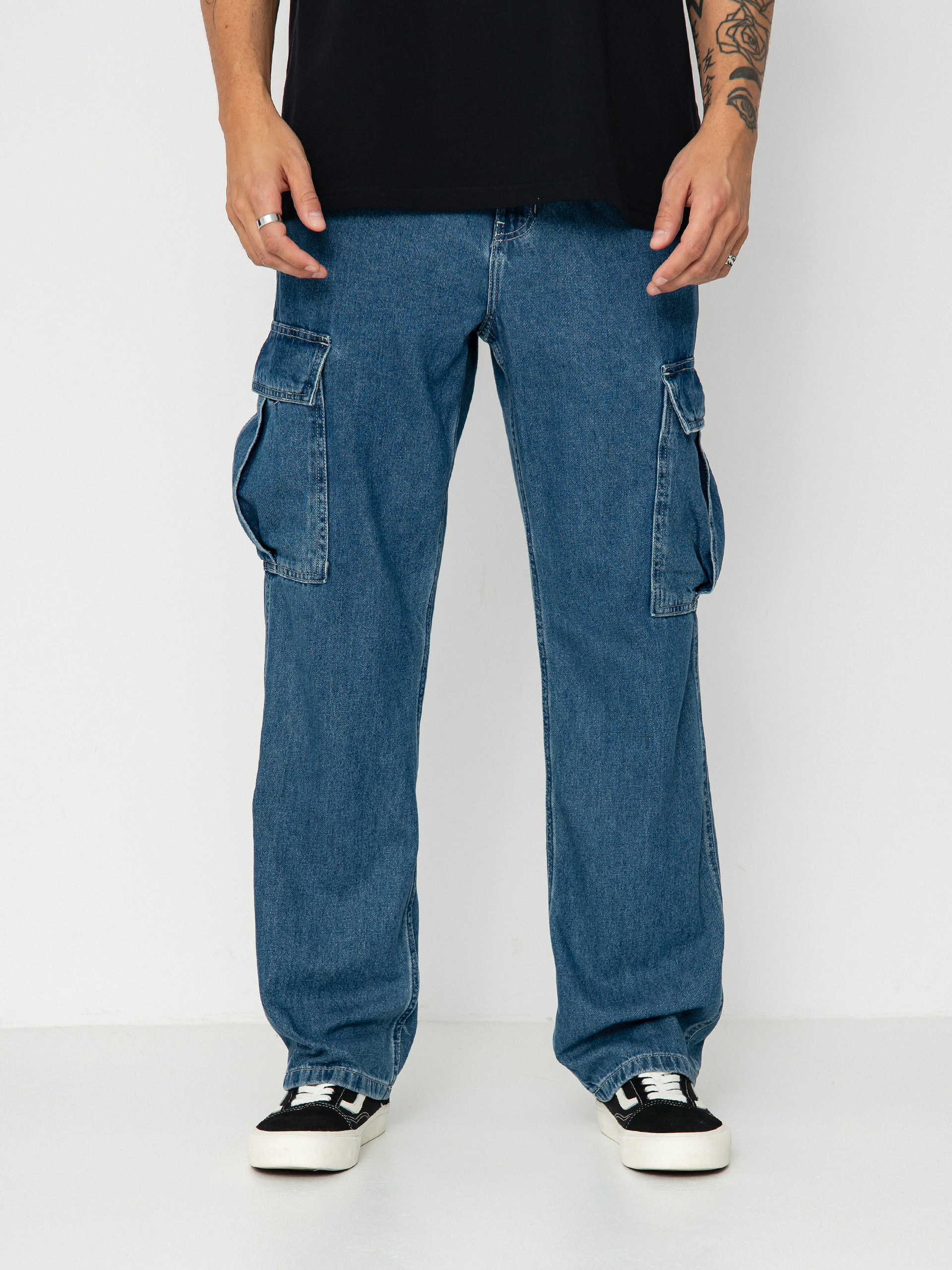 Kalhoty Vans Service Cargo Loose Denim (vintage indigo)