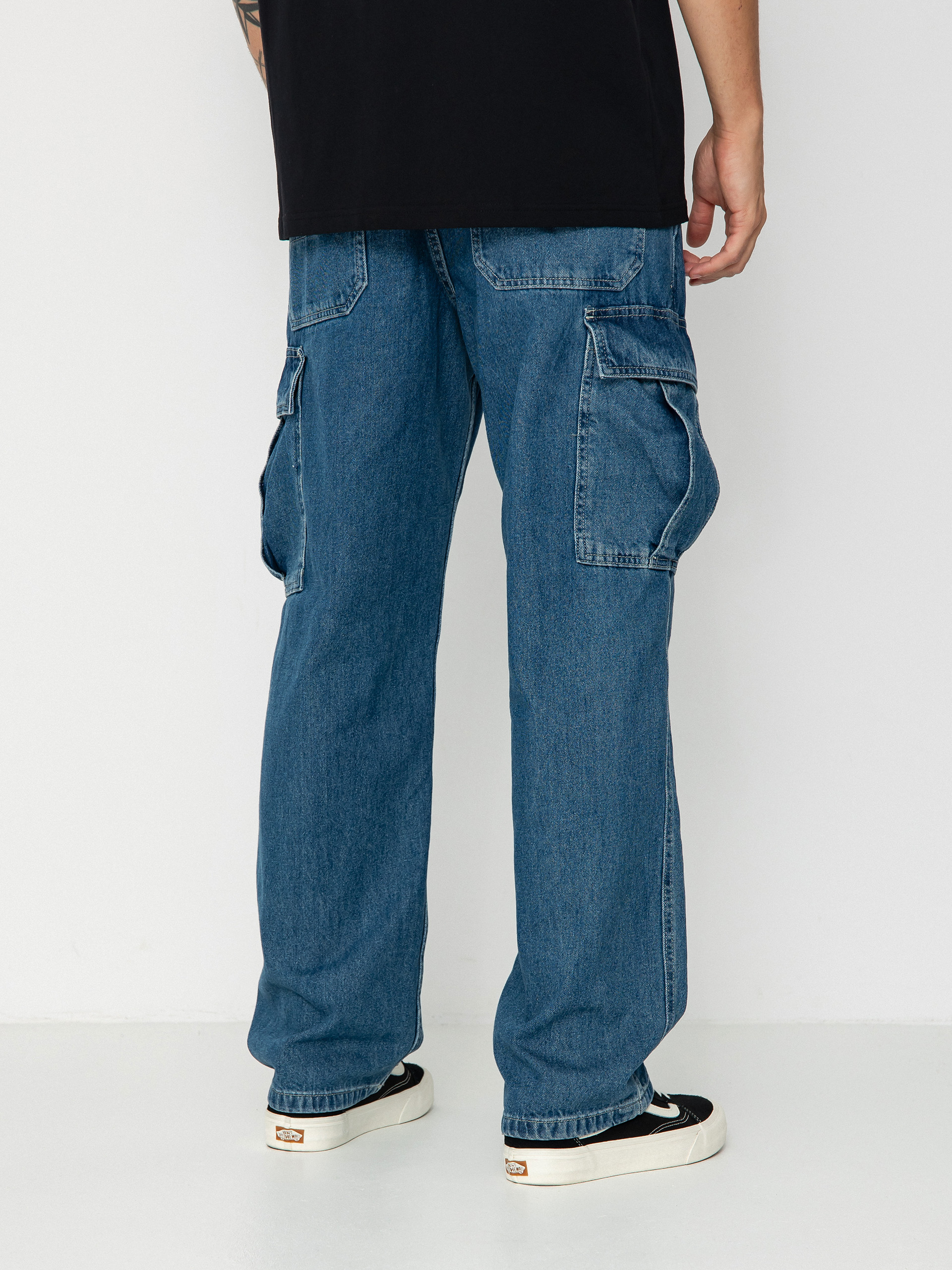 Kalhoty Vans Service Cargo Loose Denim (vintage indigo)