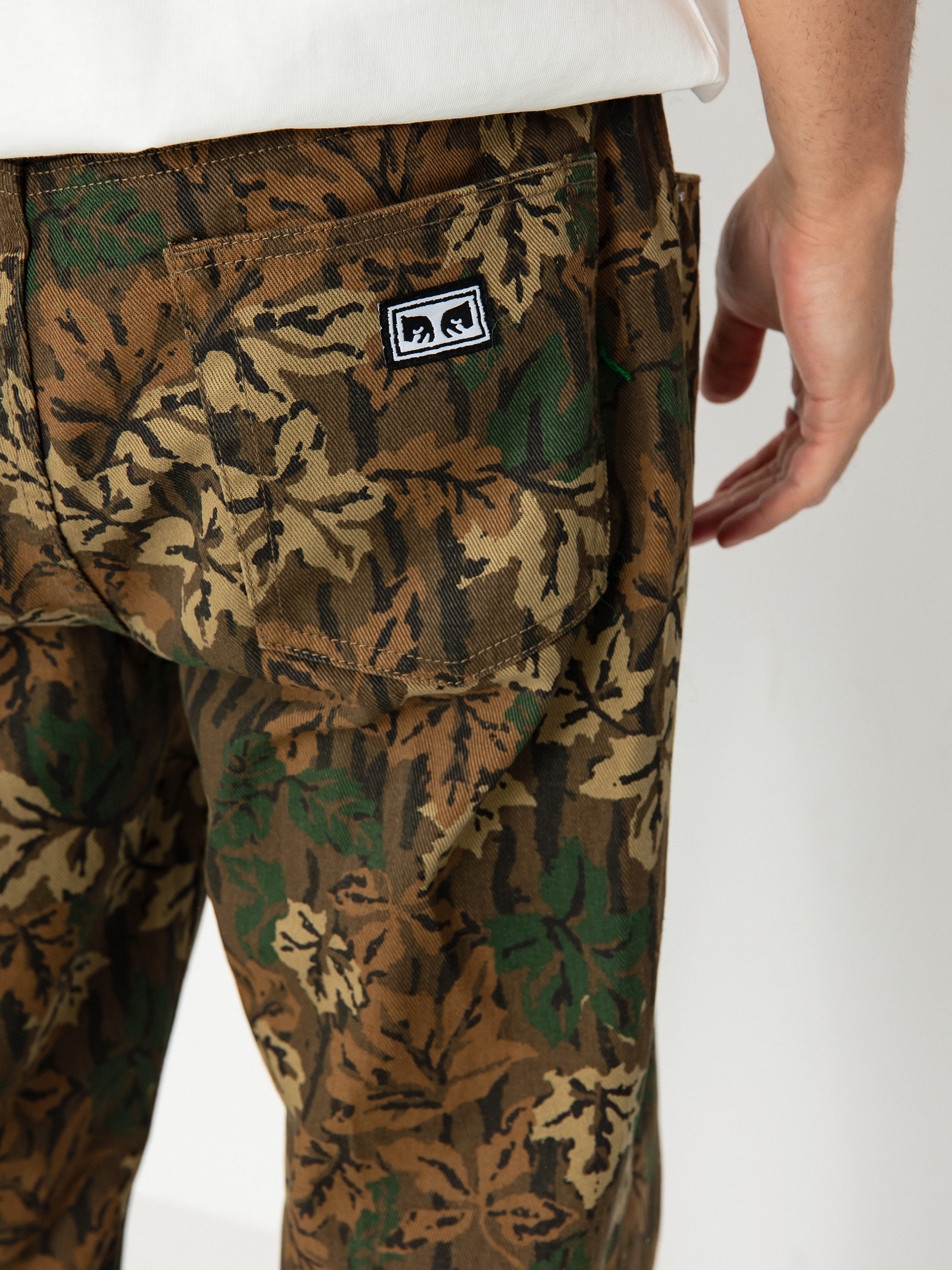 Kalhoty OBEY Hardwork Printed Denim (mulled basil multi)
